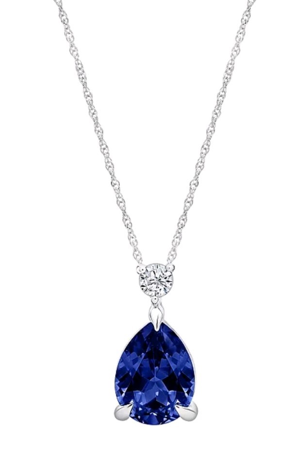 Lab-Grown Blue Sapphire (1-1/4 ct. t.w.) Pendant Necklace in Sterling Silver Lab-Grown Blue Sapphire (1-1/4 ct. t.w.) Pendant Necklace in Sterling Silver