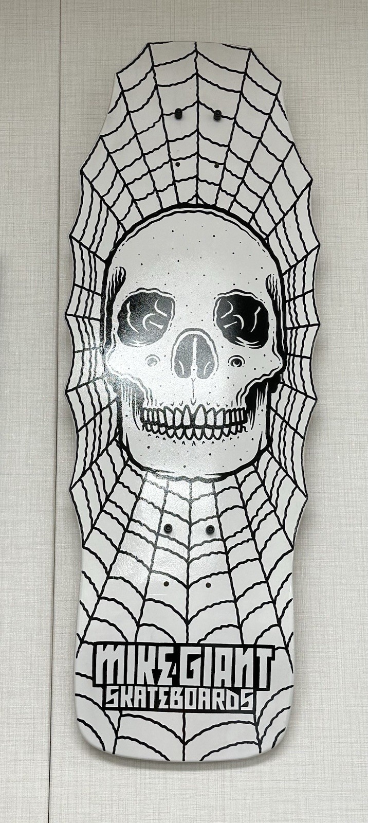 Mike GIANT GIANTONE Hand Painted Original  1 Of 1 Skateboard Skull Deck