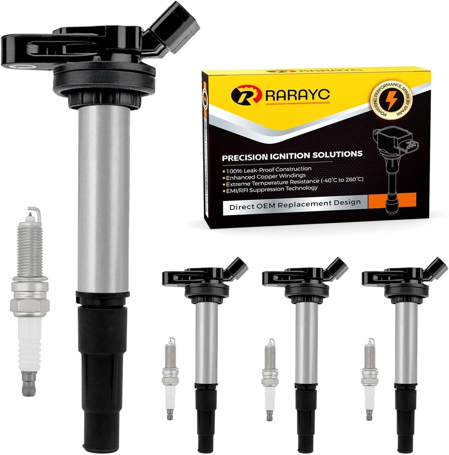 4 Ignition Coils & Iridium Plugs for Toyota Corolla 2009-17, Fix Misfire & CEL 4 Ignition Coils & Iridium Plugs for Toyota Corolla 2009-17, Fix Misfire & CEL