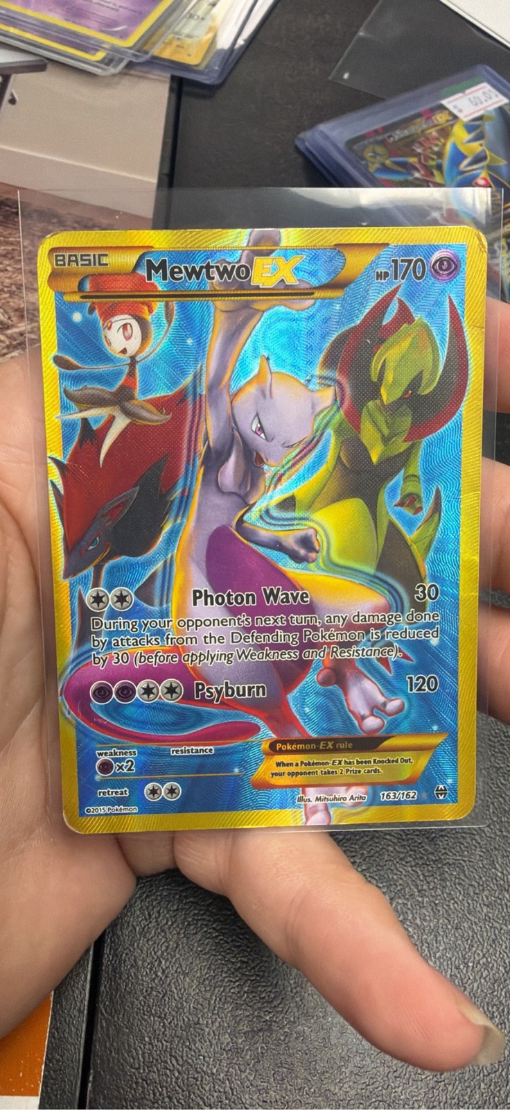 Mewtwo EX (163 Secret Full Art) 163 Secret - XY - BREAKthrough Pokemon 2015 Mewtwo EX (163 Secret Full Art) 163 Secret - XY - BREAKthrough Pokemon 2015