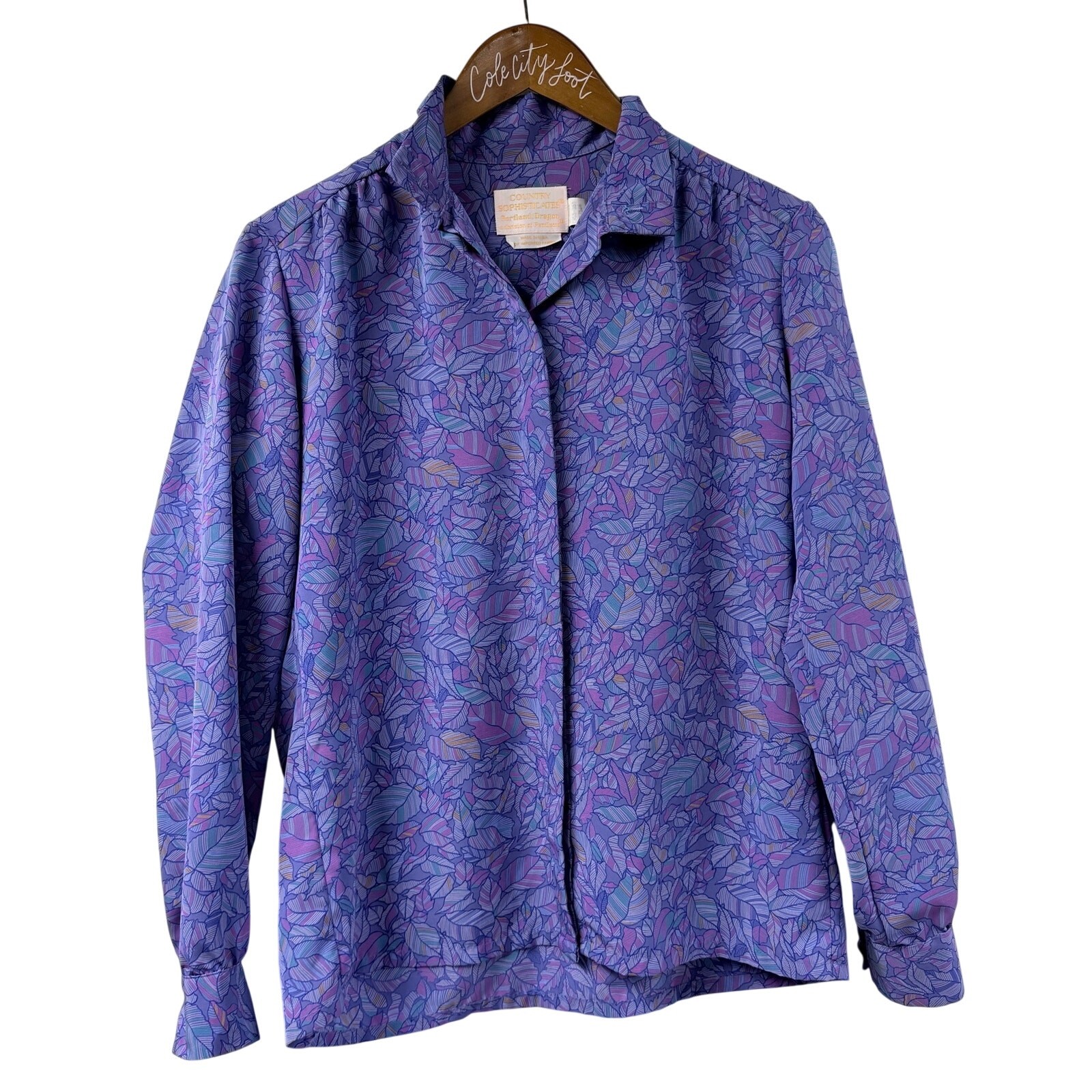 Pendleton Purple Printed Shirt Long Sleeve Polyester VTG Country Sophisticates 8 Pendleton Purple Printed Shirt Long Sleeve Polyester VTG Country Sophisticates 8