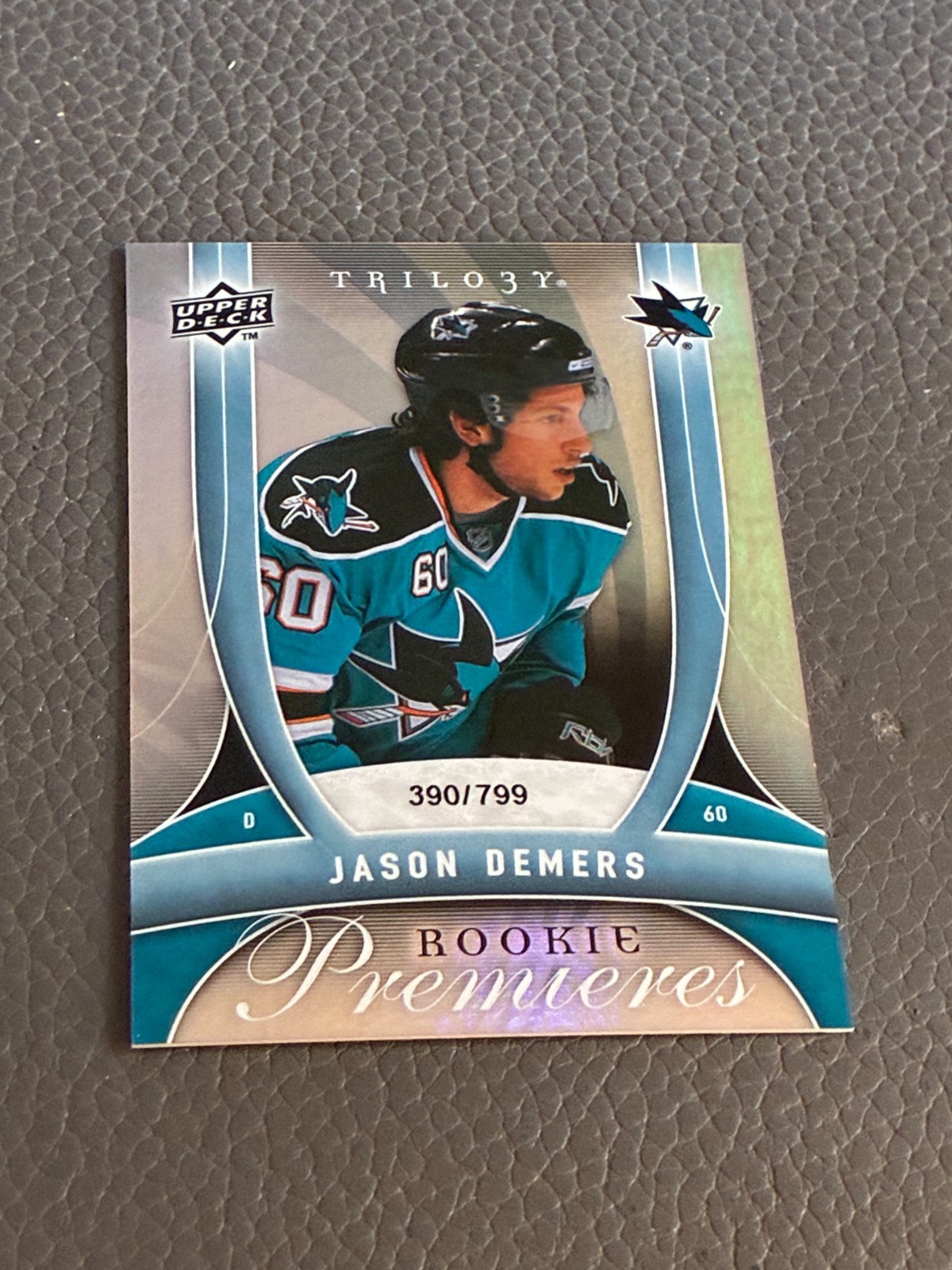 2009-10 Upper Deck Trilogy Rookie Premieres #148 Jason Demers - /799 2009-10 Upper Deck Trilogy Rookie Premieres #148 Jason Demers - /799