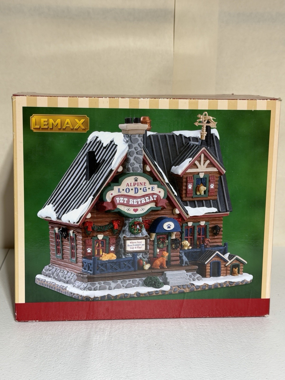 LEMAX Alpine Lodge Pet Retreat #75255, Popcorn Vendor And Villager’s Lot LEMAX Alpine Lodge Pet Retreat #75255, Popcorn Vendor And Villager’s Lot