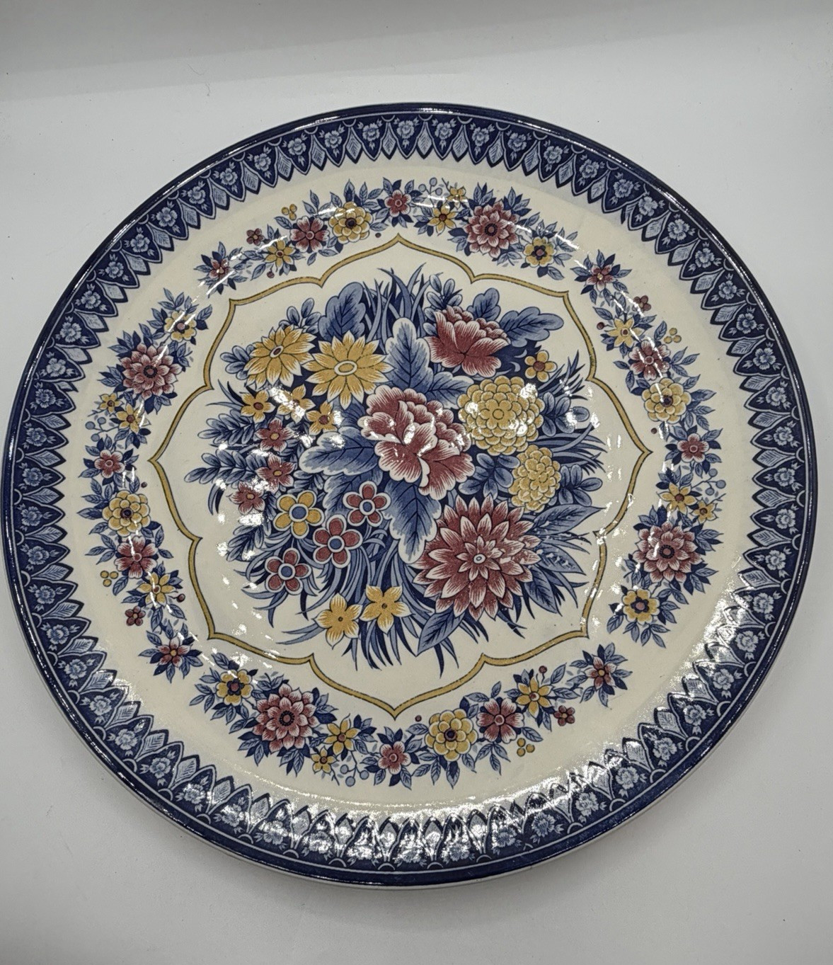 Vintage Japanese Hand Painted Porcelain Platter Charger