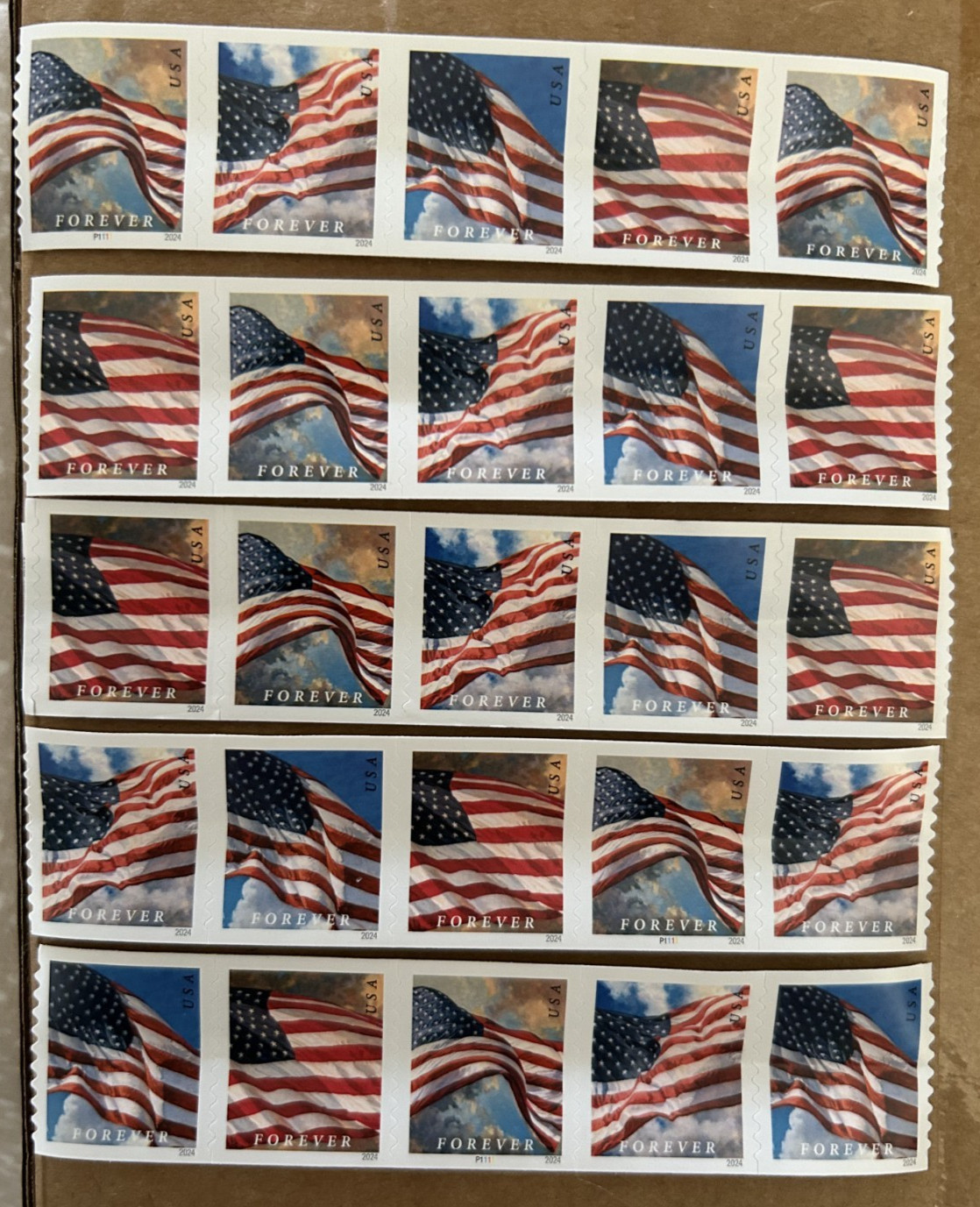 Discounted Of 100  2024 U.S. Flag First Class US Postage Stamps.FREE SHIPPING