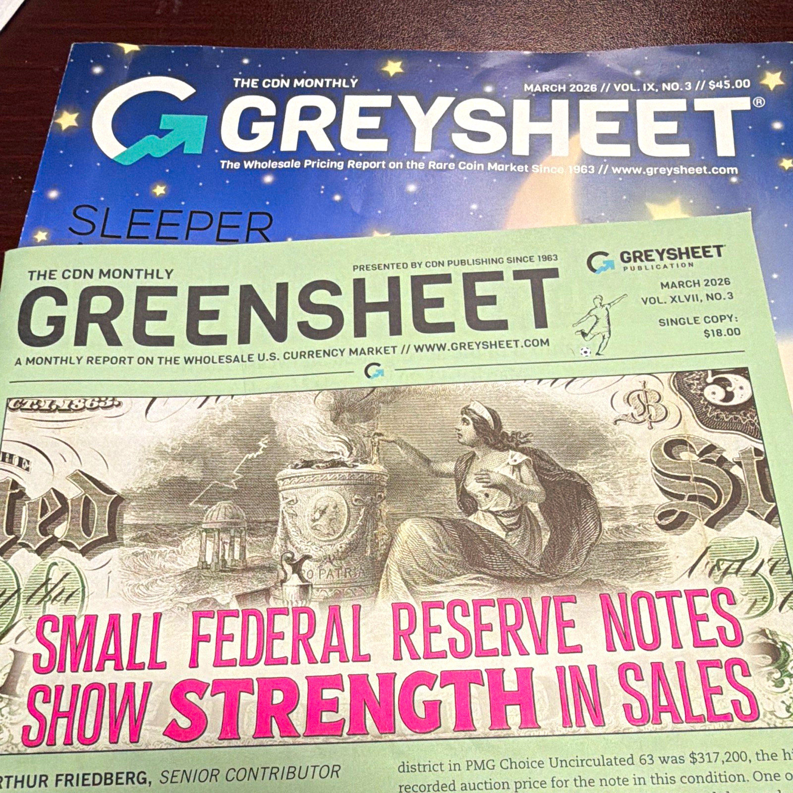 Greysheet Monthly Greysheet & Greensheet March 2026 Vol. IX No. 3 Greysheet Monthly Greysheet & Greensheet March 2026 Vol. IX No. 3