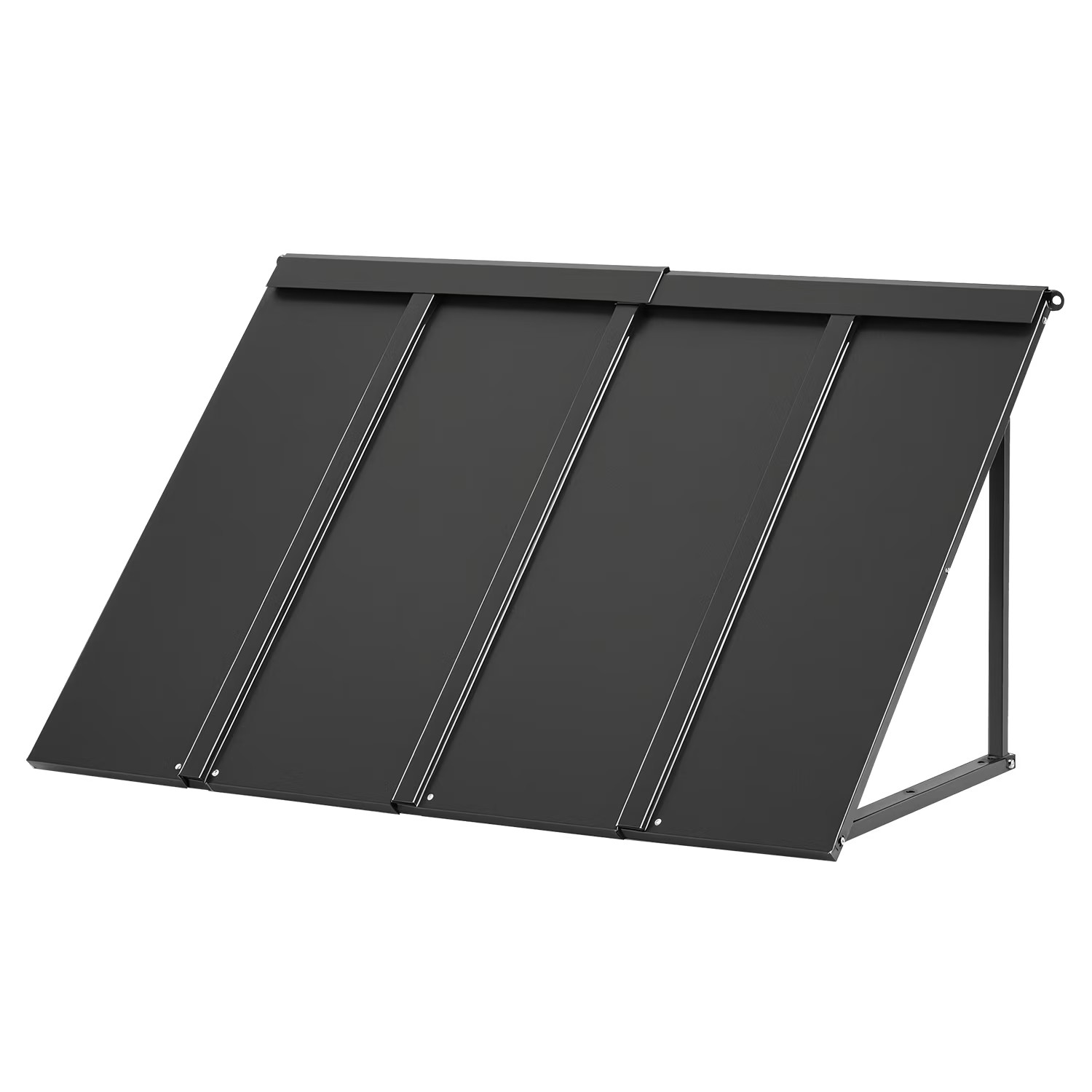 Fixed Metal Awning 44 x 24 in, Window and Door Canopy, Durable Steel Frame for E