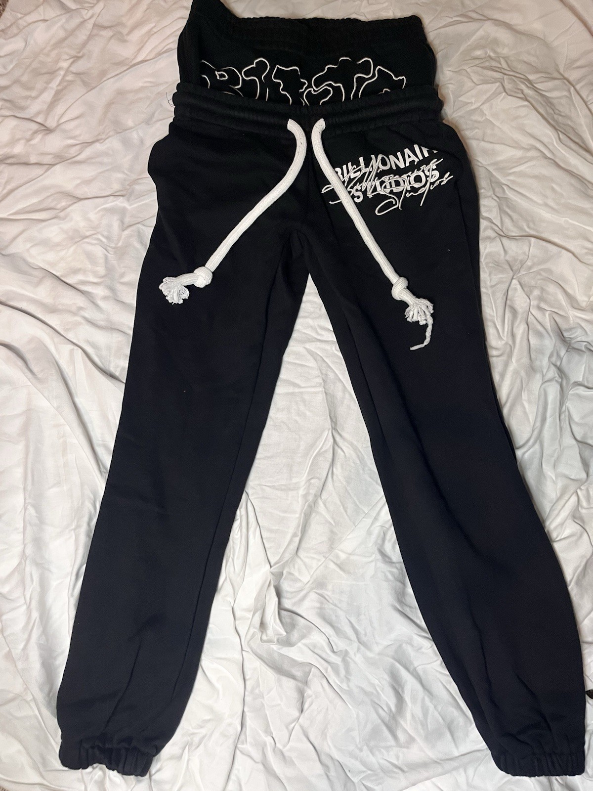 Billionaire Studios BLUTO Double Waist Sag Sweatpants L Black