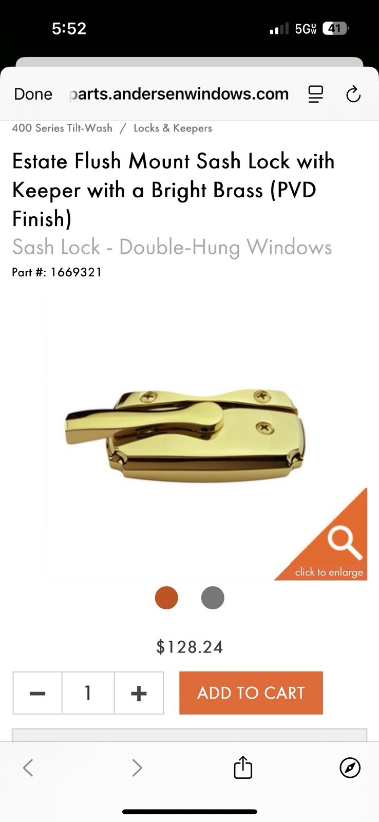 Andersen Estate Flush Mount Lock & Keeper – Bright Brass Andersen Estate Flush Mount Lock & Keeper – Bright Brass