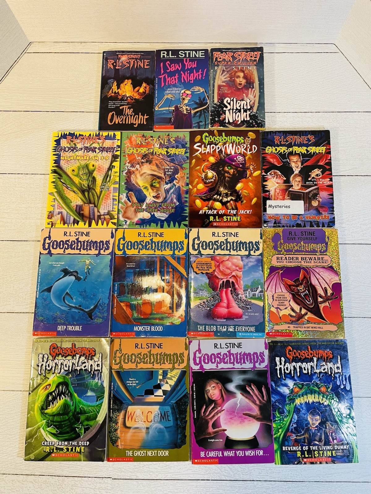 R.L. Stine Book Lot 16 Goosebumps Paperbacks Assorted Various Scary Stories