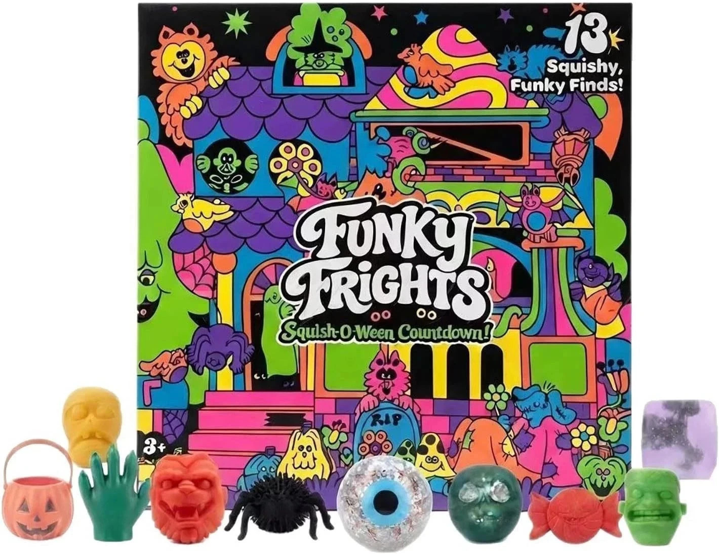 2026 Funky Frights Squish-O-Ween Countdown 13pc Halloween Advent NEW 2026 Funky Frights Squish-O-Ween Countdown 13pc Halloween Advent NEW