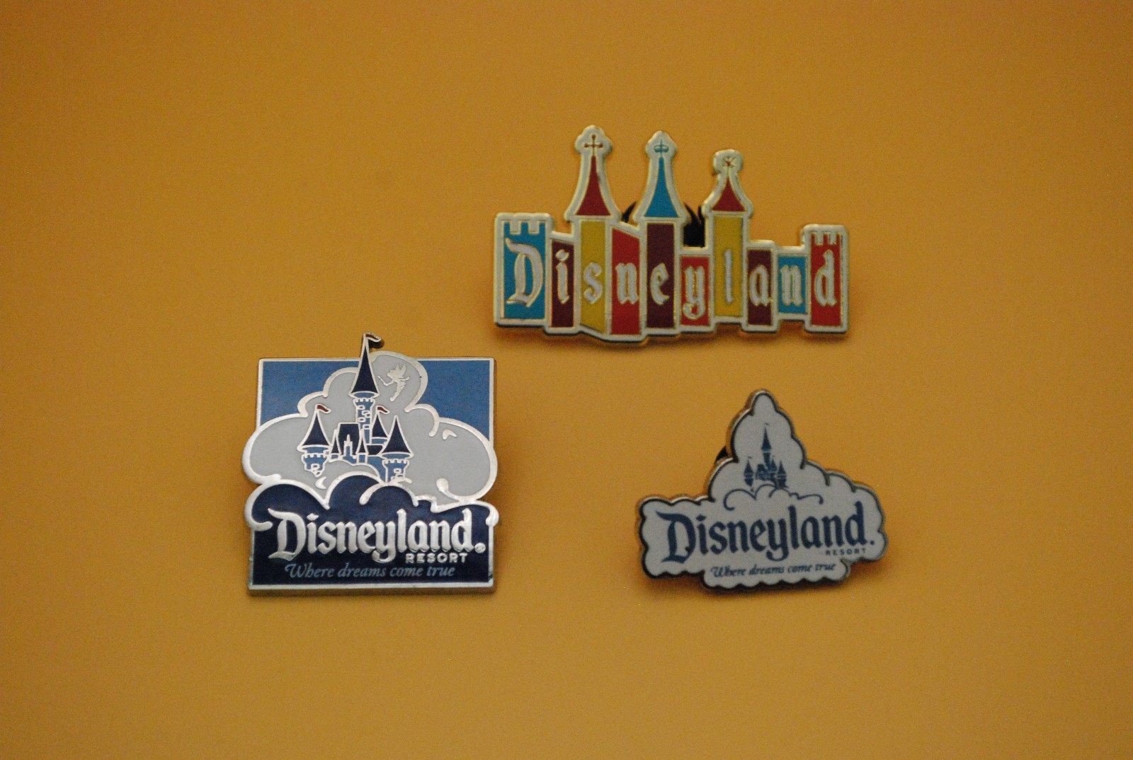 Classic Disneyland Font Pins (Set of 3) Classic Disneyland Font Pins (Set of 3)