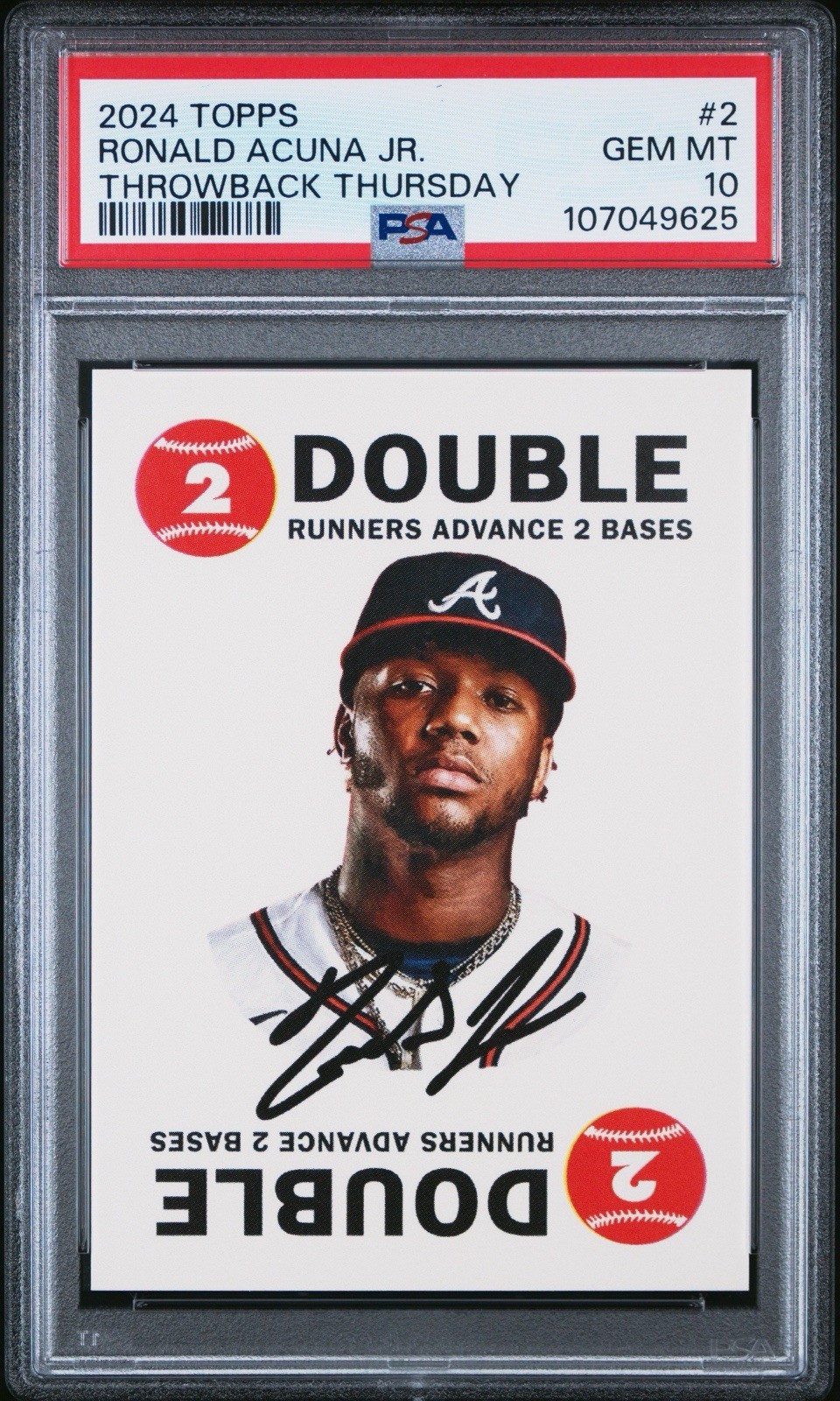 2024 Topps TBT - 1968 Topps Game Design Ronald Acuña Jr. #2 🔥🔥PSA 10🔥🔥