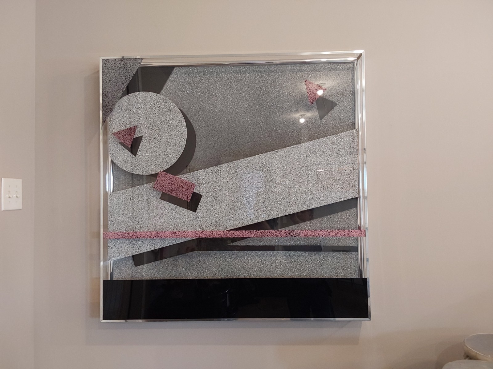Jon Gilmore 1980\'s Encased 3D wall Art Deco Jon Gilmore 1980\'s Encased 3D wall Art Deco