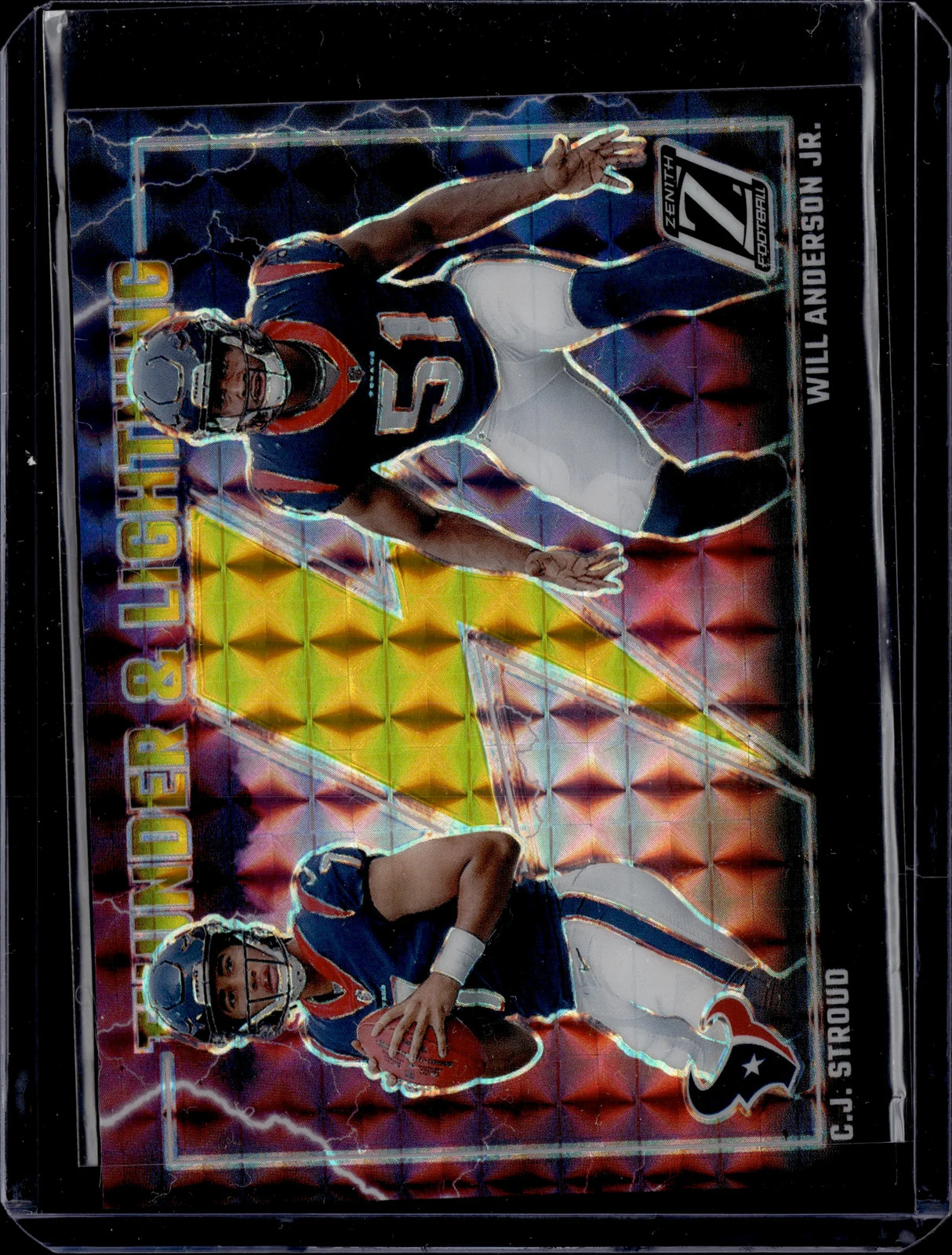 2023 Panini Zenith Thunder & Lightning C.J. Stroud Will Anderson Jr. Gold /10