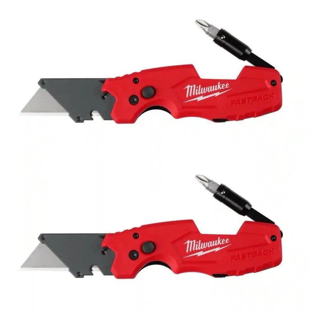 Milwaukee 48-22-1505D FASTBACK 6IN1 Folding Utility Knife (2 PK)
