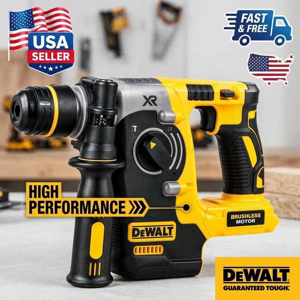 DEWALT DCH293B 20V Max XR Brushless L-Shape SDS Plus Rotary Hammer Drill