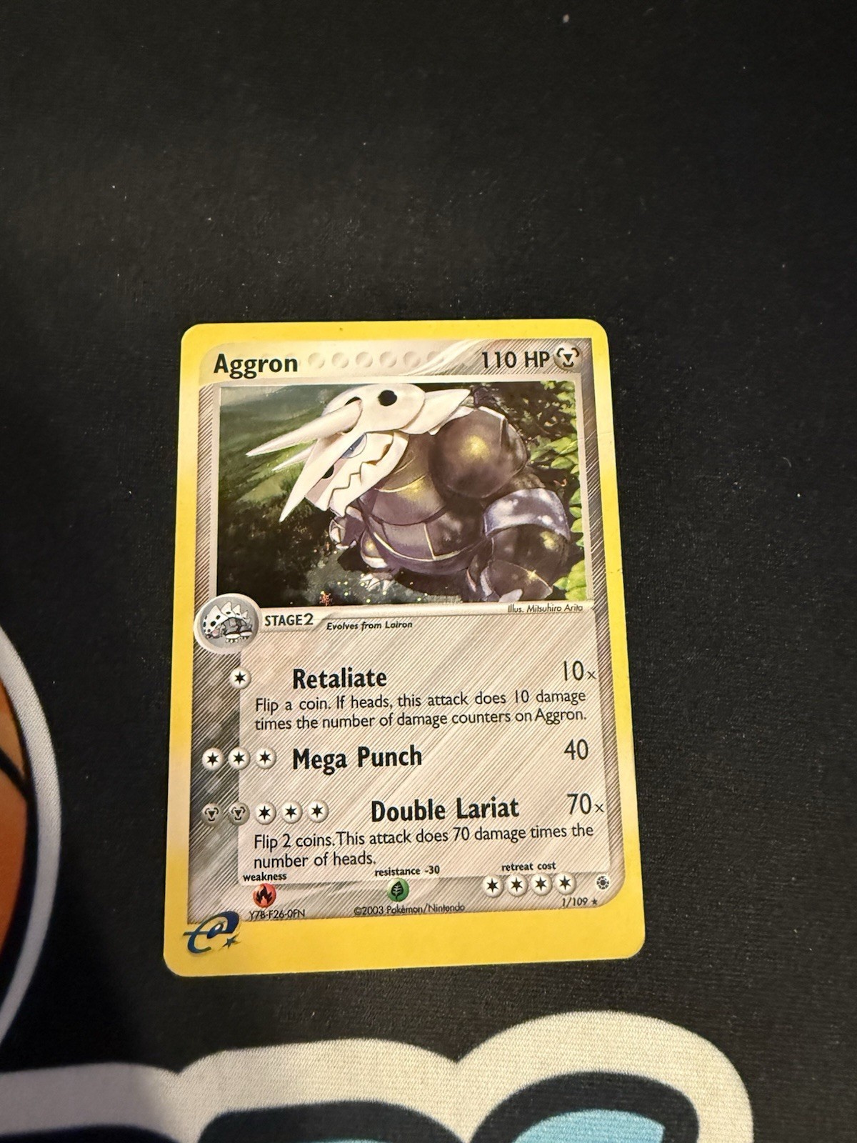 2003 Pokemon EX Ruby & Sapphire Aggron Holo #1/109