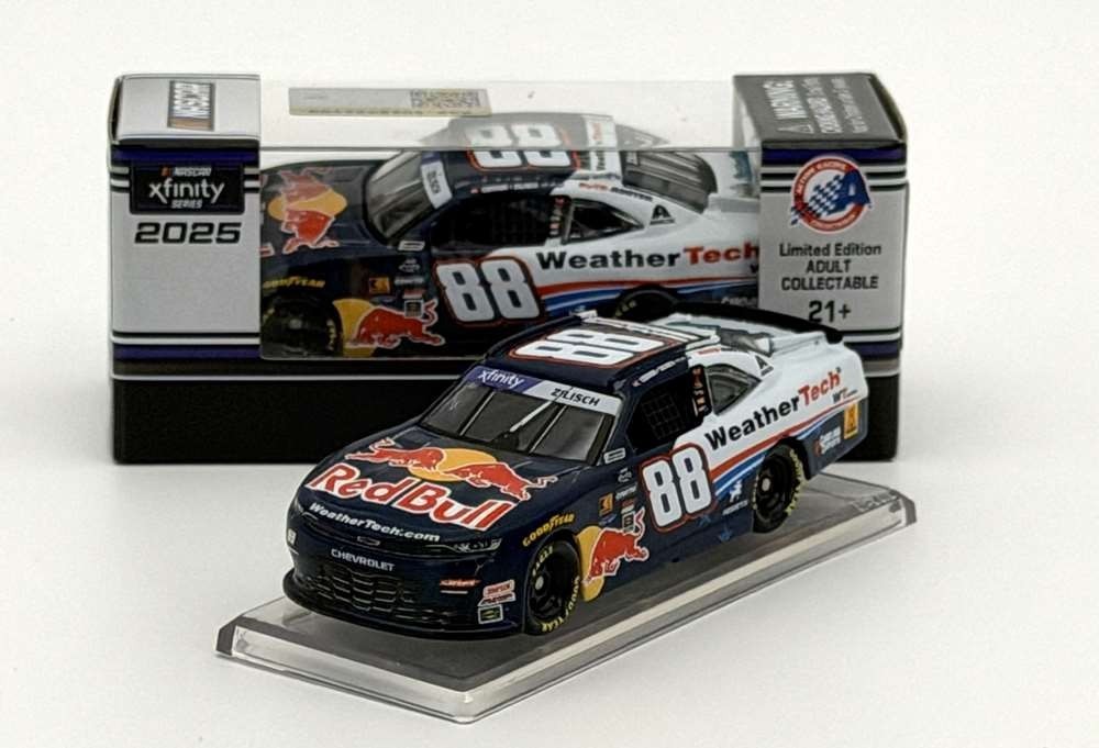NASCAR 2025 CONNOR ZILISCH #88 RED BULL WEATHER TECH  1/64 CAR