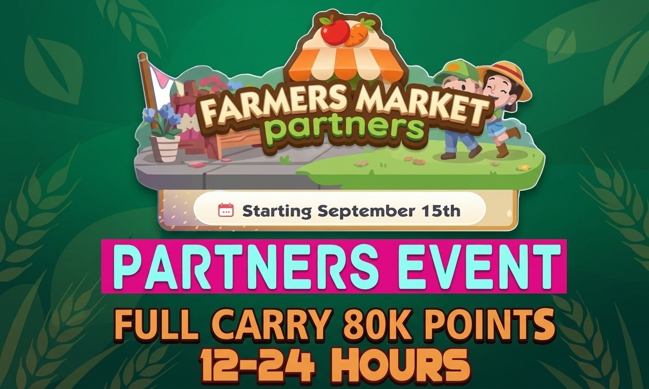 Mono-poly_go Partner_Farmers Market Partners -1 slot   full carry 80k points