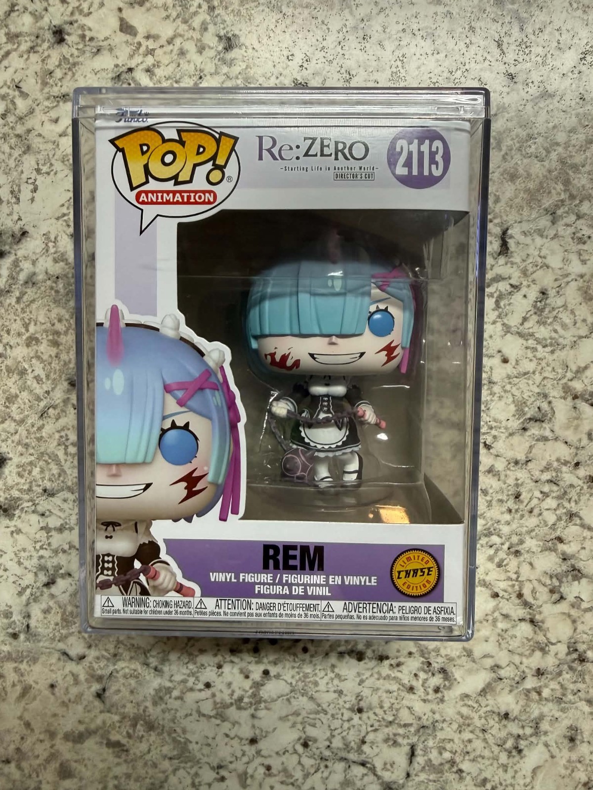REM Re:Zero #2113 Chase Funko Pop With Plastic Protector REM Re:Zero #2113 Chase Funko Pop With Plastic Protector