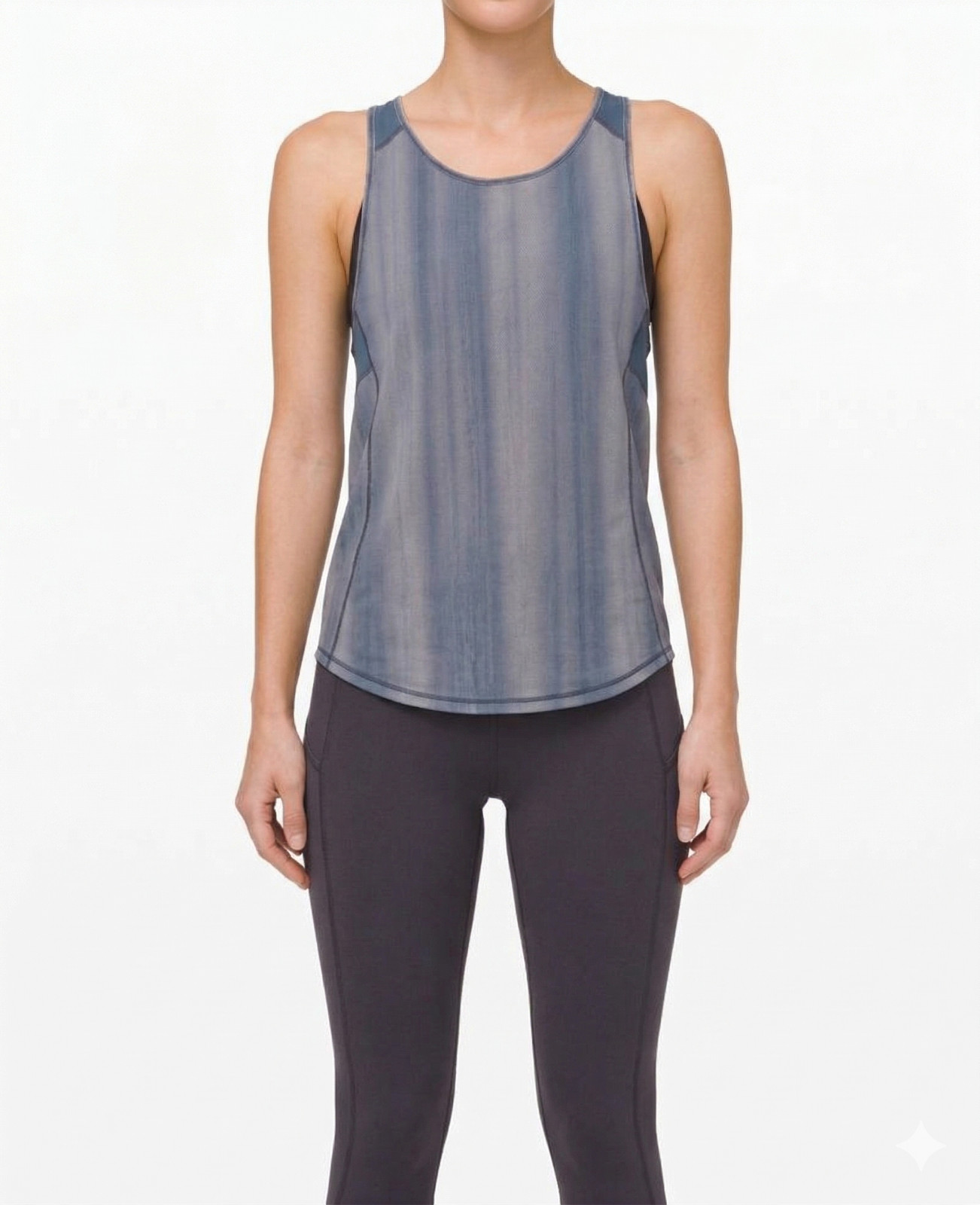 NWT Lululemon Sculpt Tank Sz 12 Brushed Spray Due White Code Blue Yoga Gym