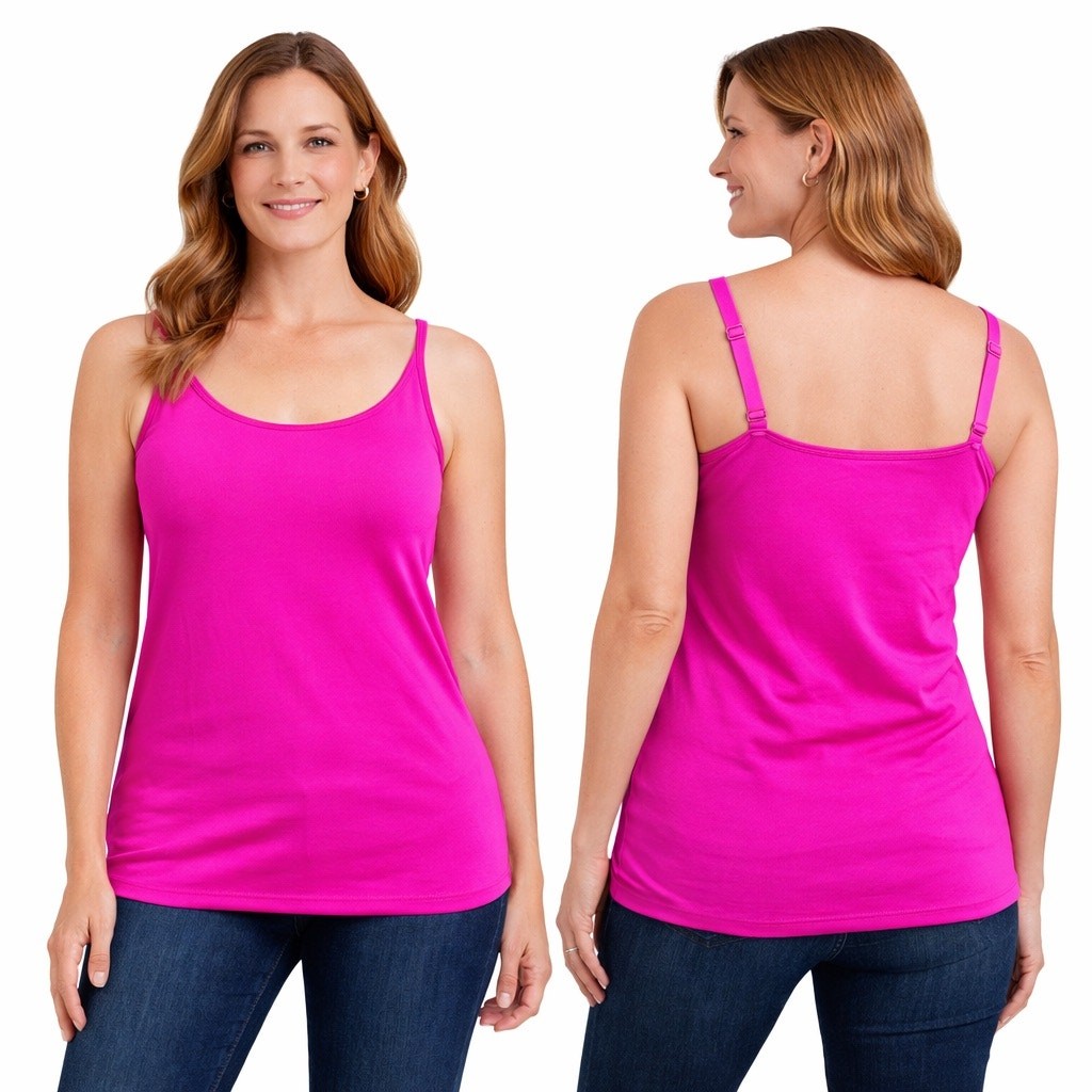 EUC Chico’s Stretch Camisole Tank | Hot Pink | Size 1 (M)