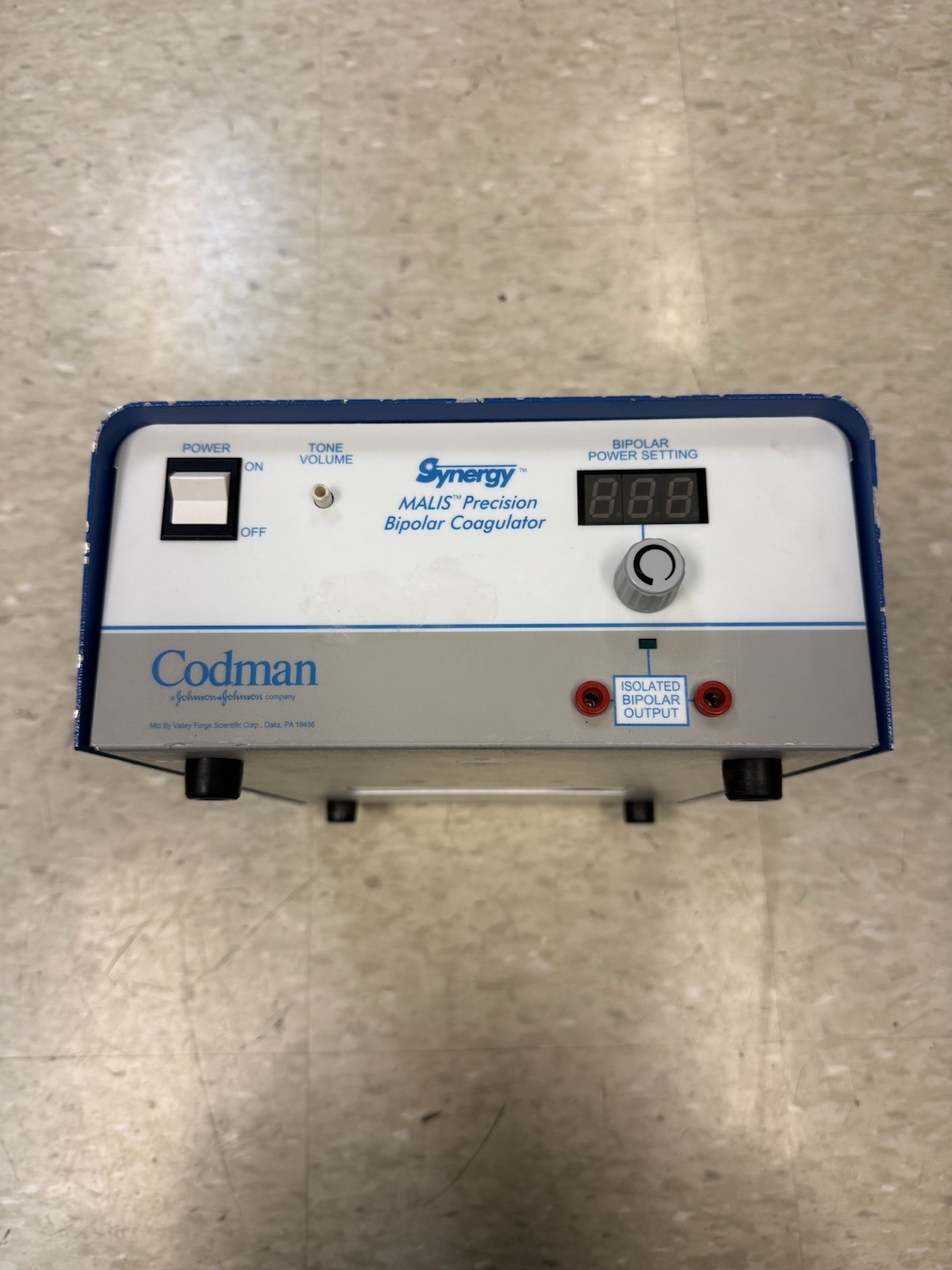 Codman Synergy Malis Precision Bipolar Coagulator 80-1187 Codman Synergy Malis Precision Bipolar Coagulator 80-1187