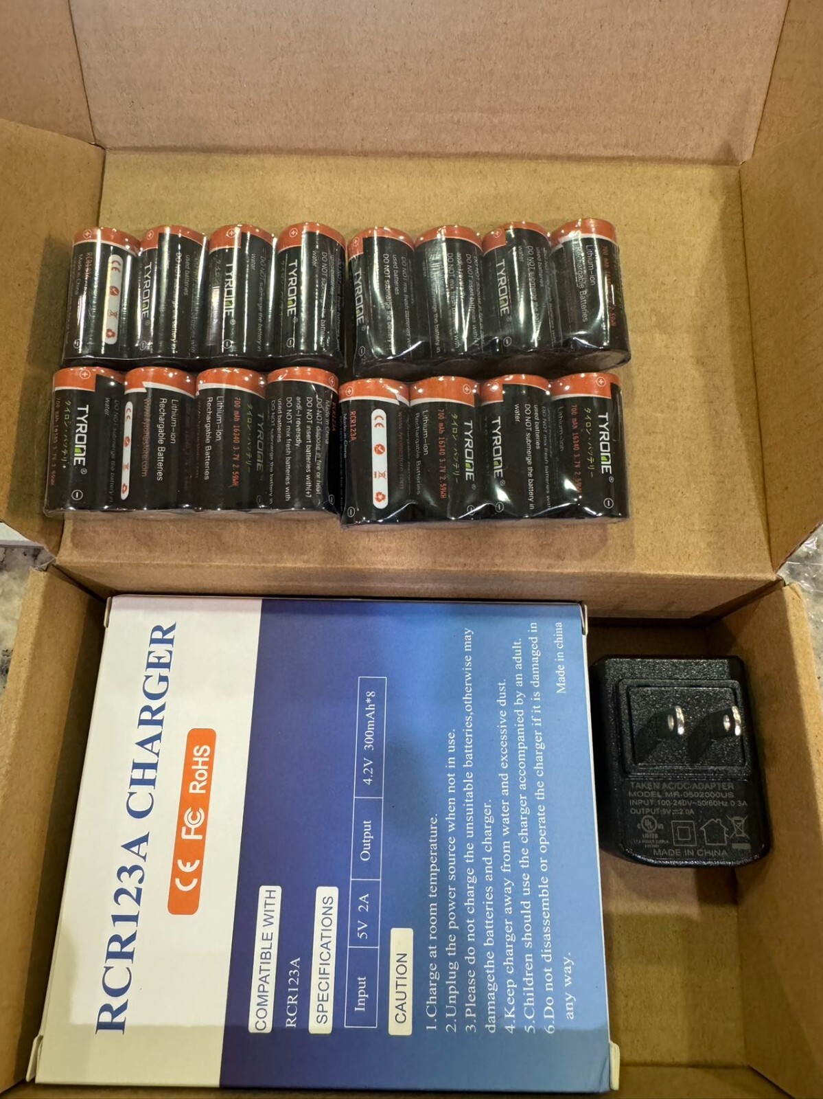 System, 16Pack 123 Batteries and 6-Bay Charger System, 16Pack 123 Batteries and 6-Bay Charger