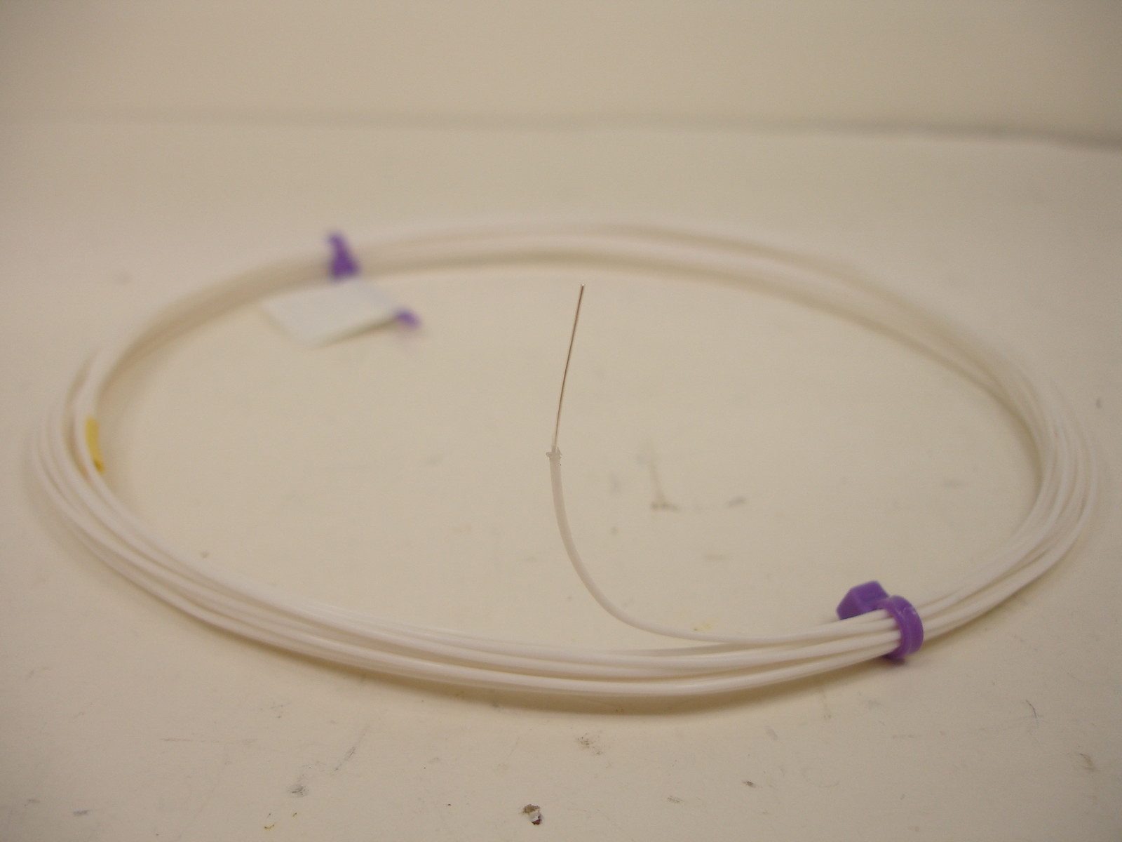 25 feet 26 AWG Silver Plated PTFE Wire White Solid 1 Strand SPC