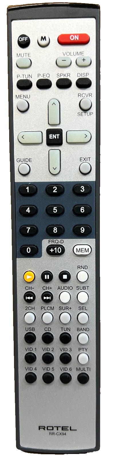 Genuine Rotel RR-CX94, Remote Control-for RSP-1572 and RSX-1562 OB-Exc Condition