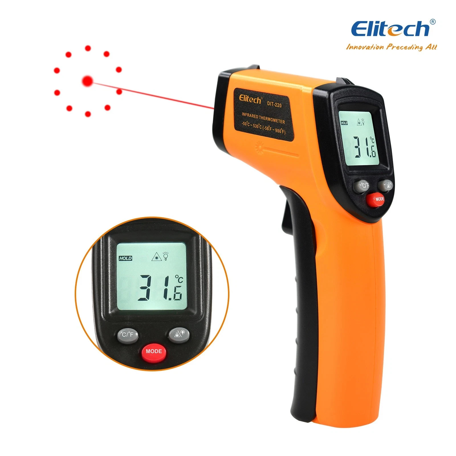 LCD Digital Non-contact Laser IR Infrared Thermometer Temp Meter Temperature Gun