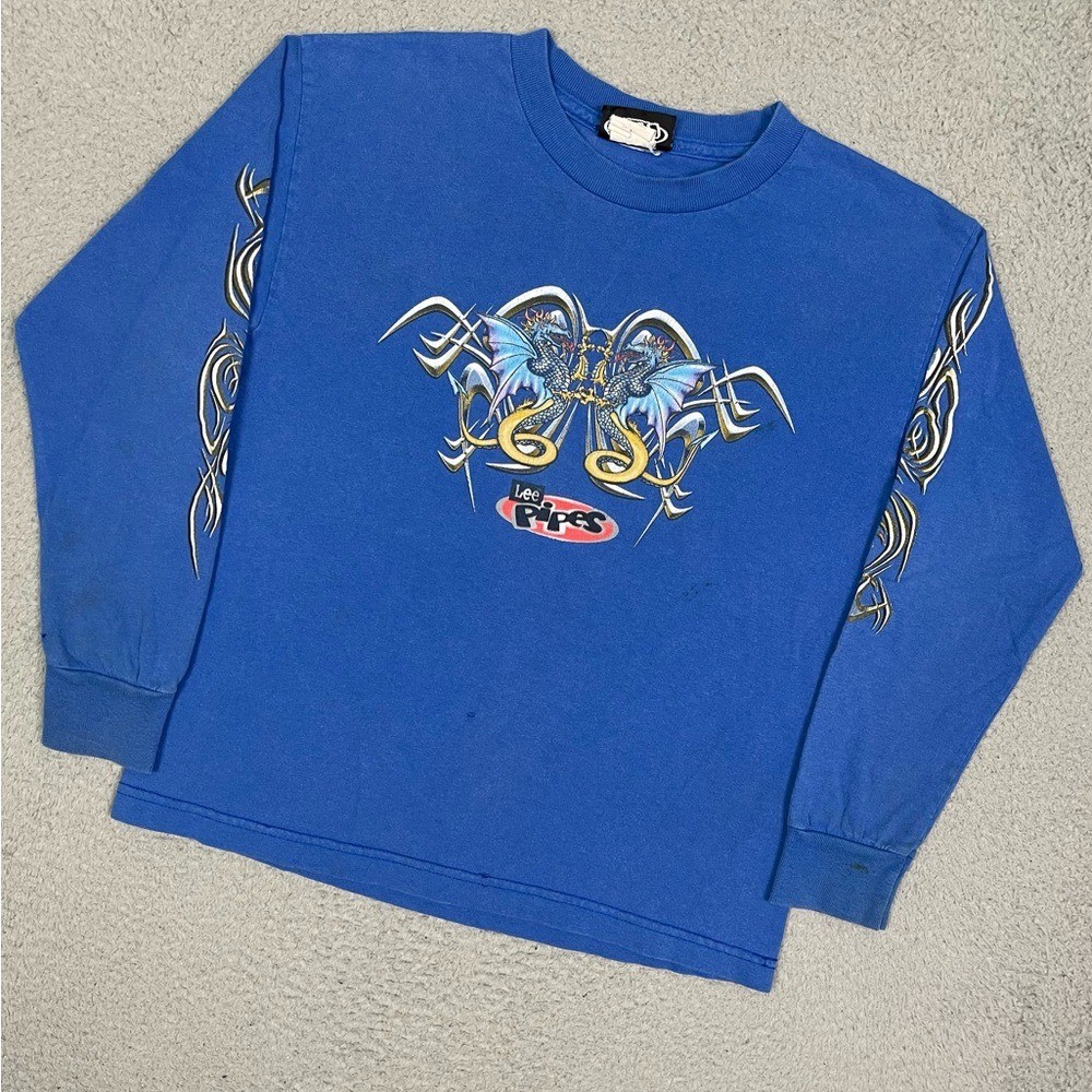 Kids Vintage Lee pipes dragons T-shirt