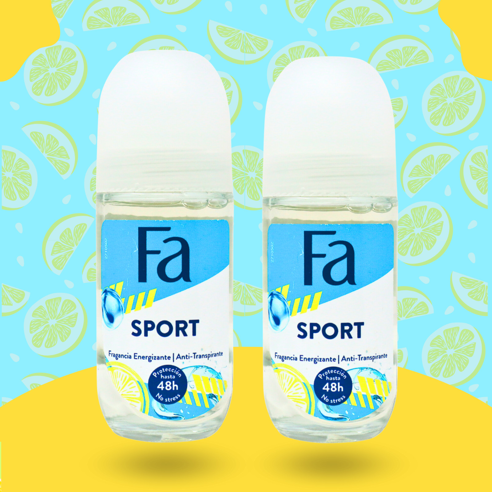 Fa Sport Roll On Anti-perspirant 48h Protection, 1.7 fl oz/50 ml (Pack of 2)