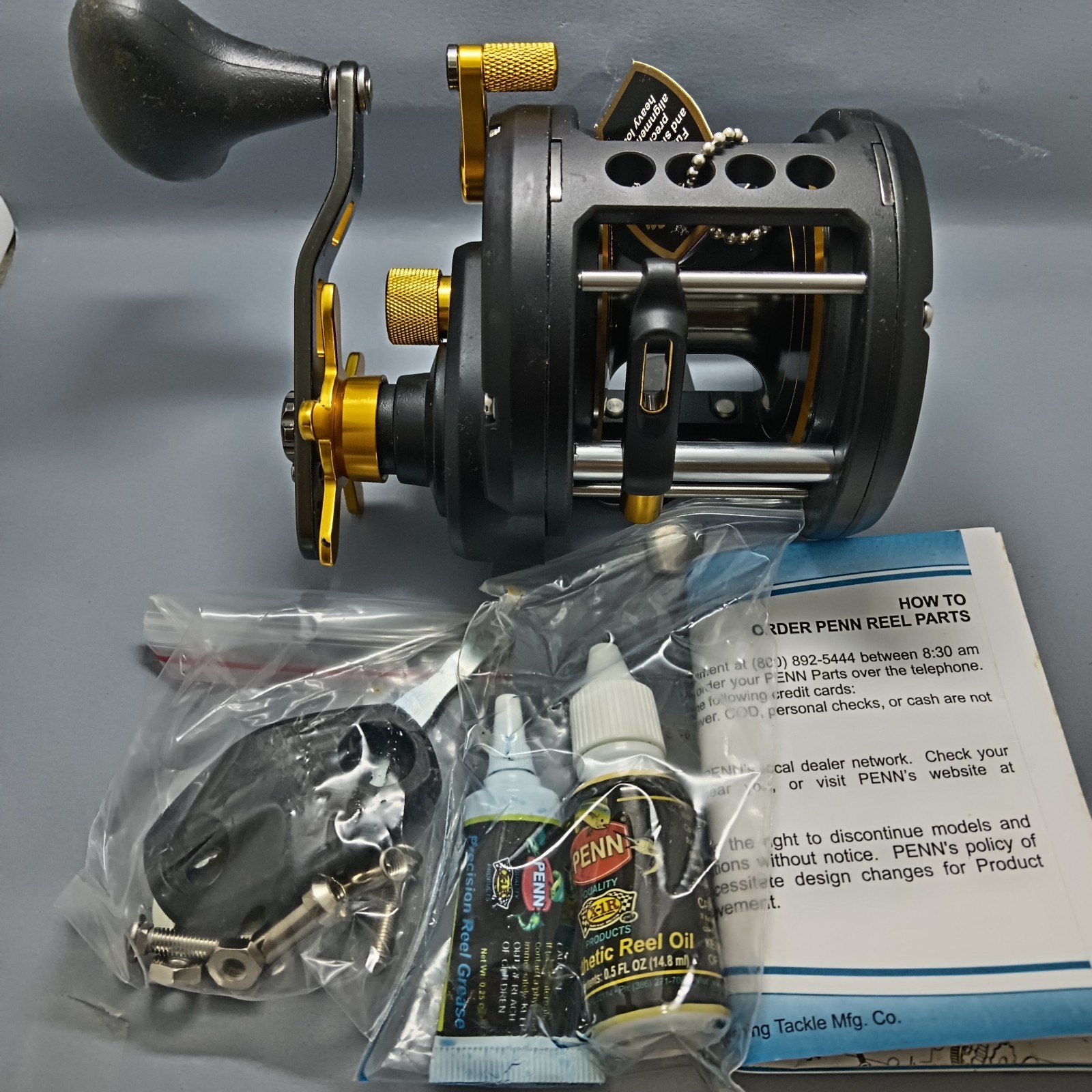 Mint NOS NIB Penn USA FTH40LW FATHOM Level Wind Overhead Offshore Fishing Reel
