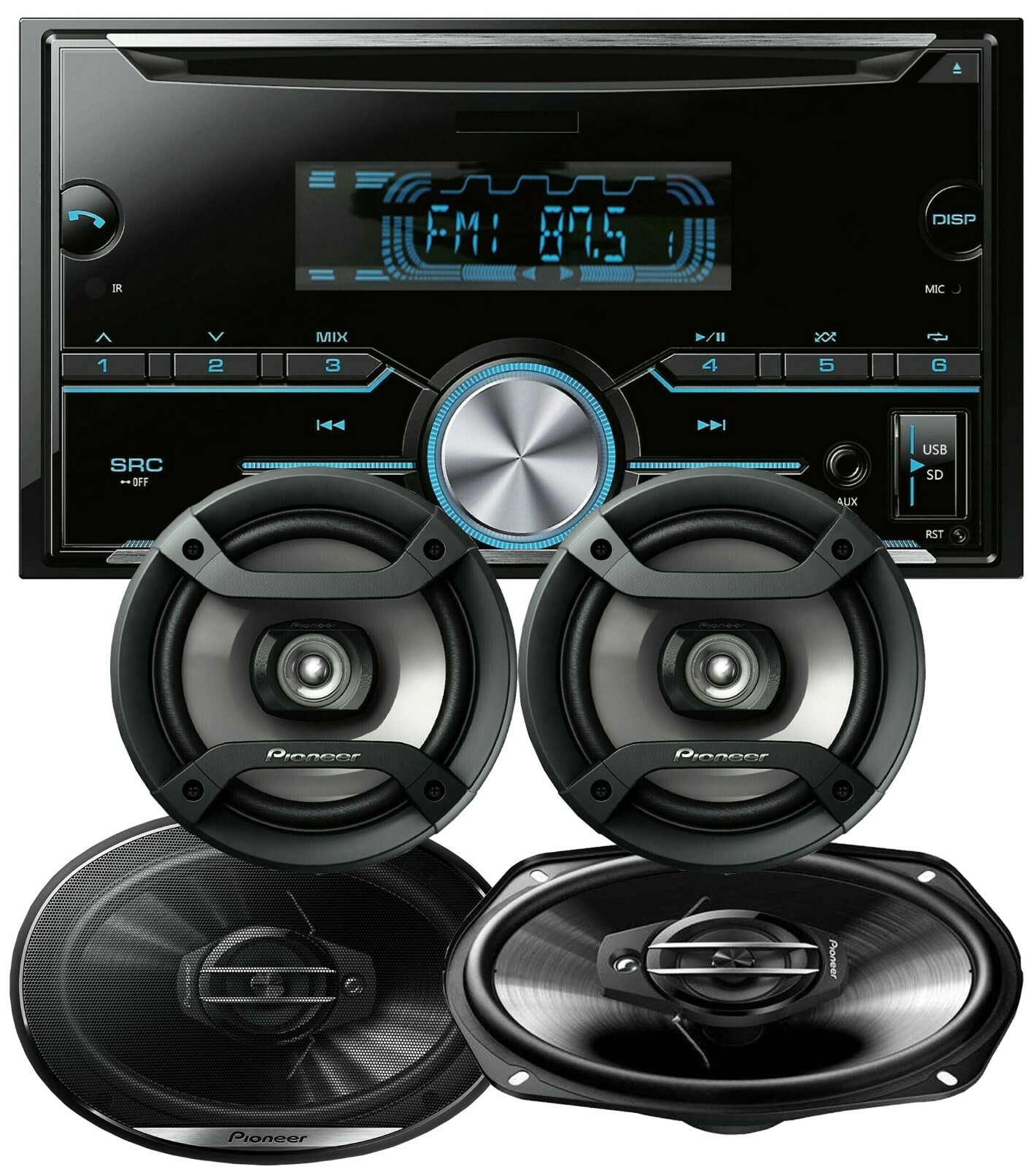 2x Pioneer 6x9\