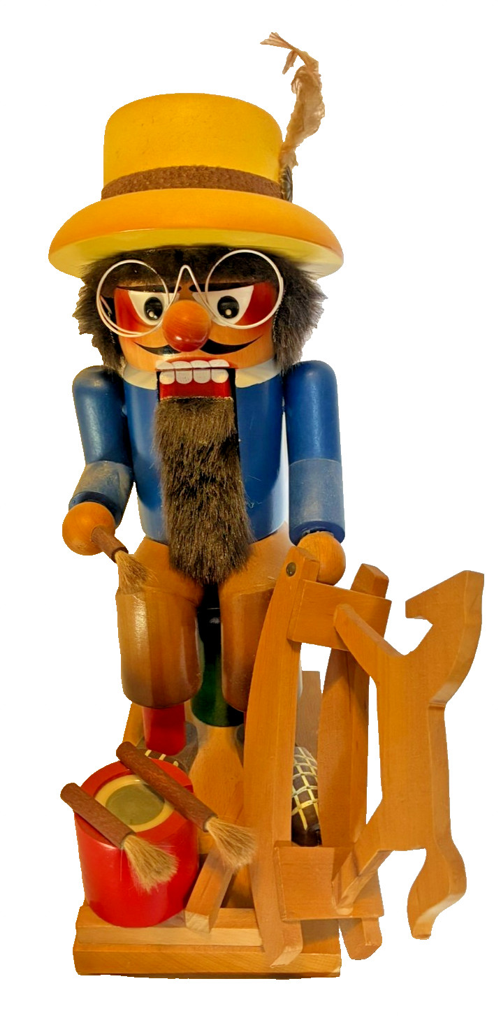 Steinbach Nutcracker Toymaker w/ Signed Steinbach Book (~1991)