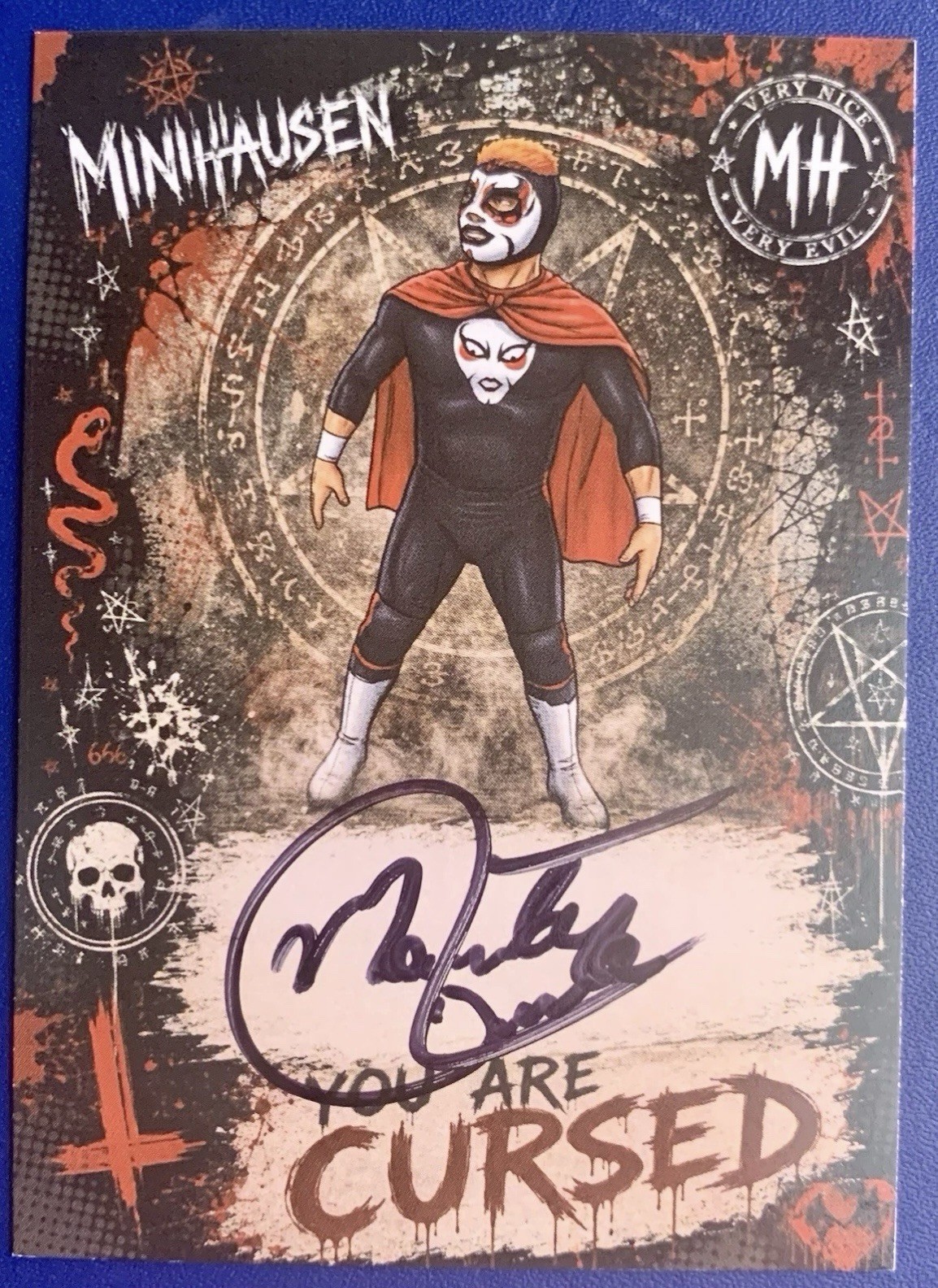 Minihausen Auto Danhausen Mini Clone El Torrito Signed Card. First Autograph Minihausen Auto Danhausen Mini Clone El Torrito Signed Card. First Autograph