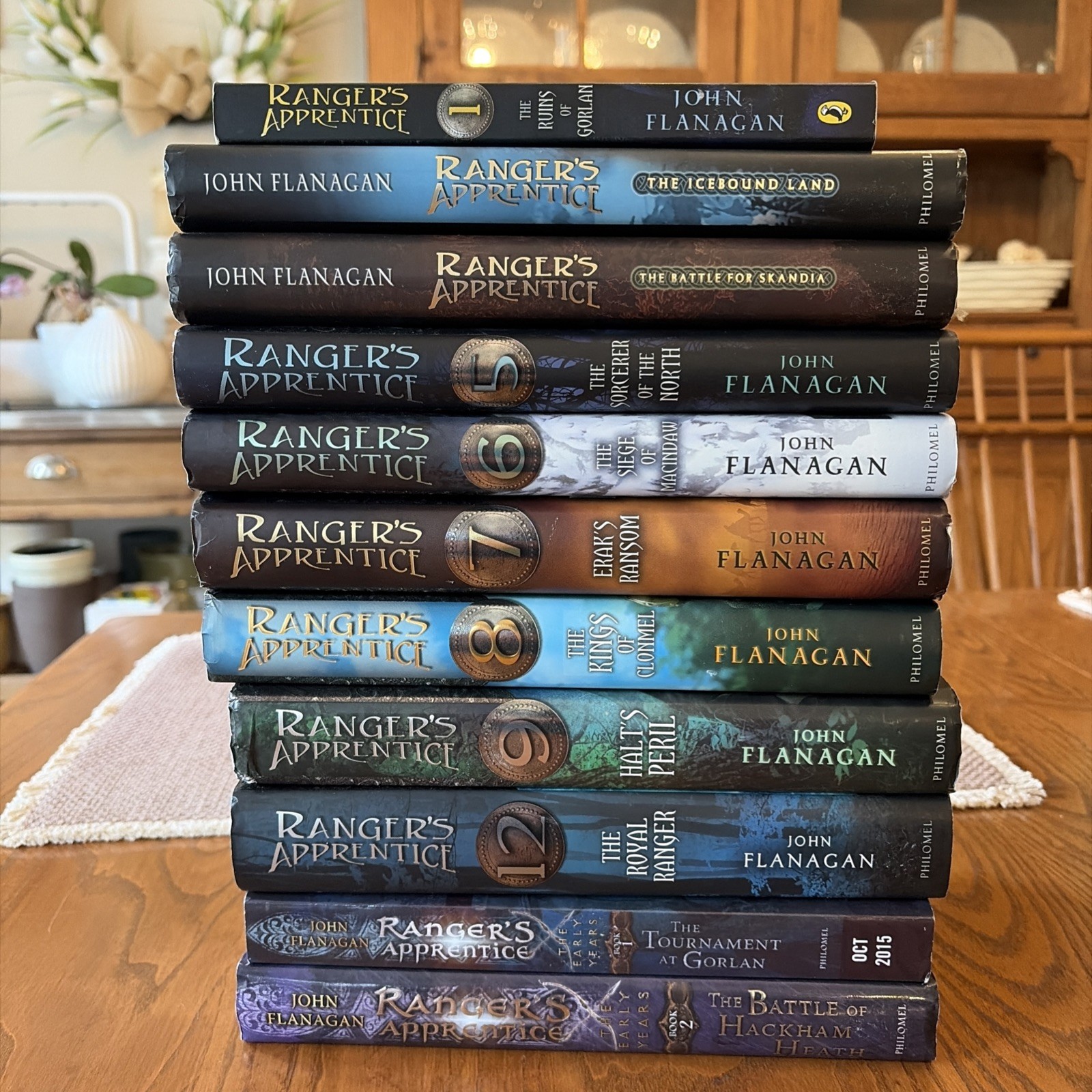 Lot of 11 Ranger\'s Apprentice Books 1, 2-9; early years 1-2 John Flanagan 