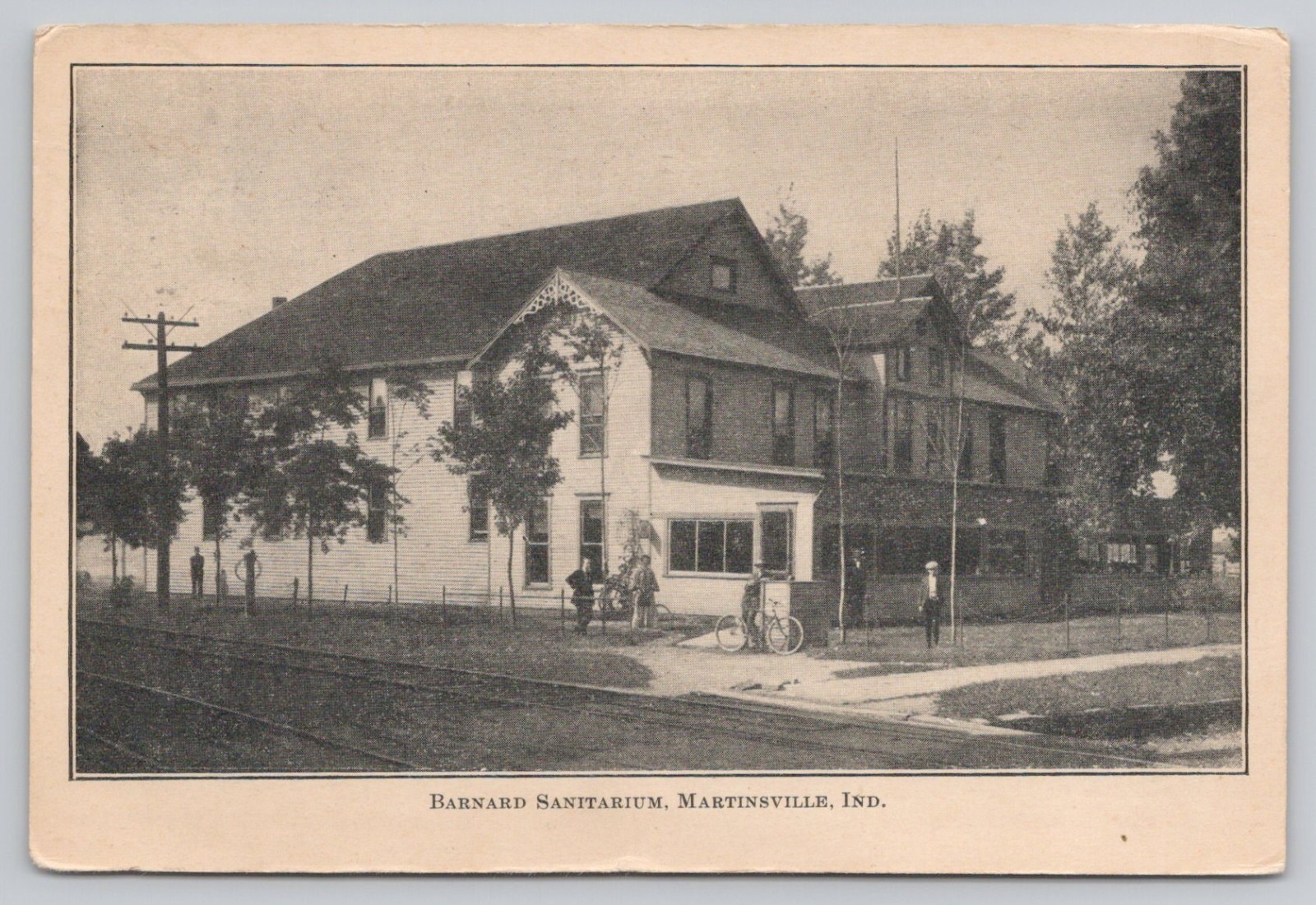 Barnard Sanitarium, Martinsville, Indiana IN 1912 DB Postcard Barnard Sanitarium, Martinsville, Indiana IN 1912 DB Postcard