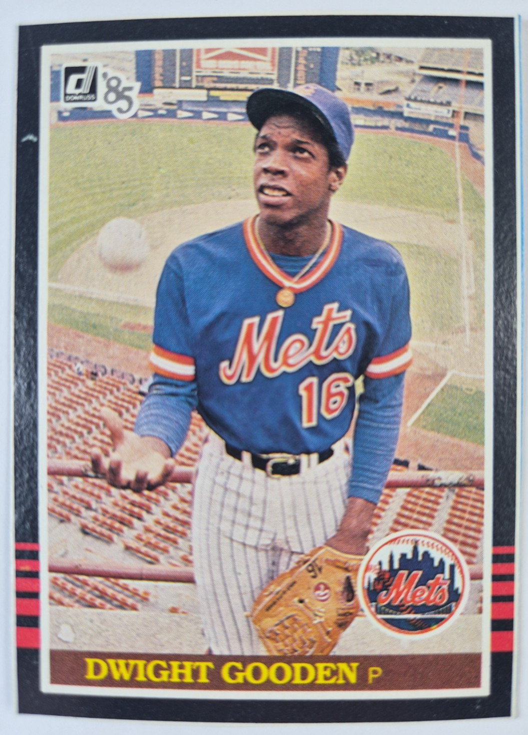 1985 Donruss Box Bottom #PC 1 Dwight Gooden Rookie RC, Hand Cut