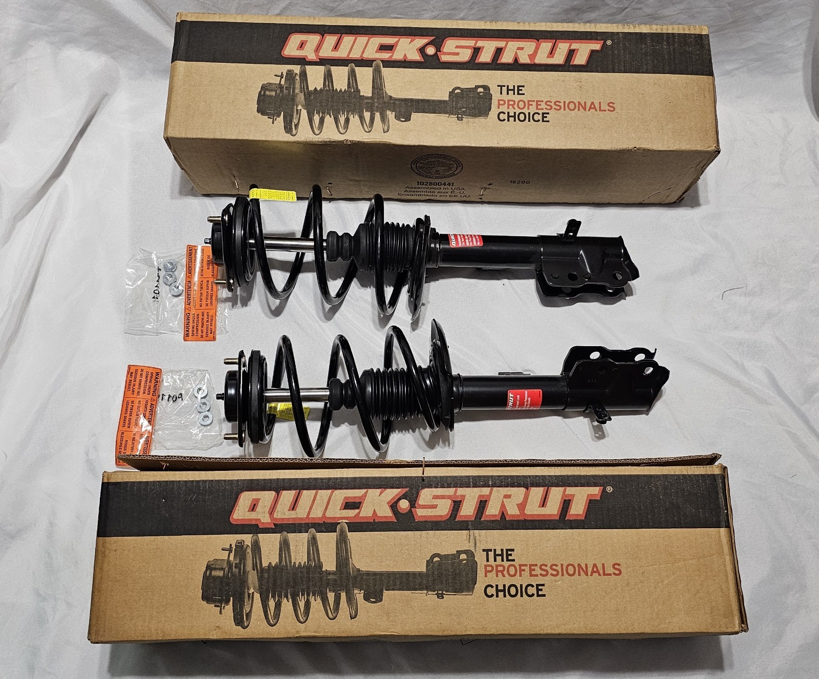 2007-2012 Dodge Caliber Front Struts Shocks Coil Springs Monroe Left & Right 2007-2012 Dodge Caliber Front Struts Shocks Coil Springs Monroe Left & Right