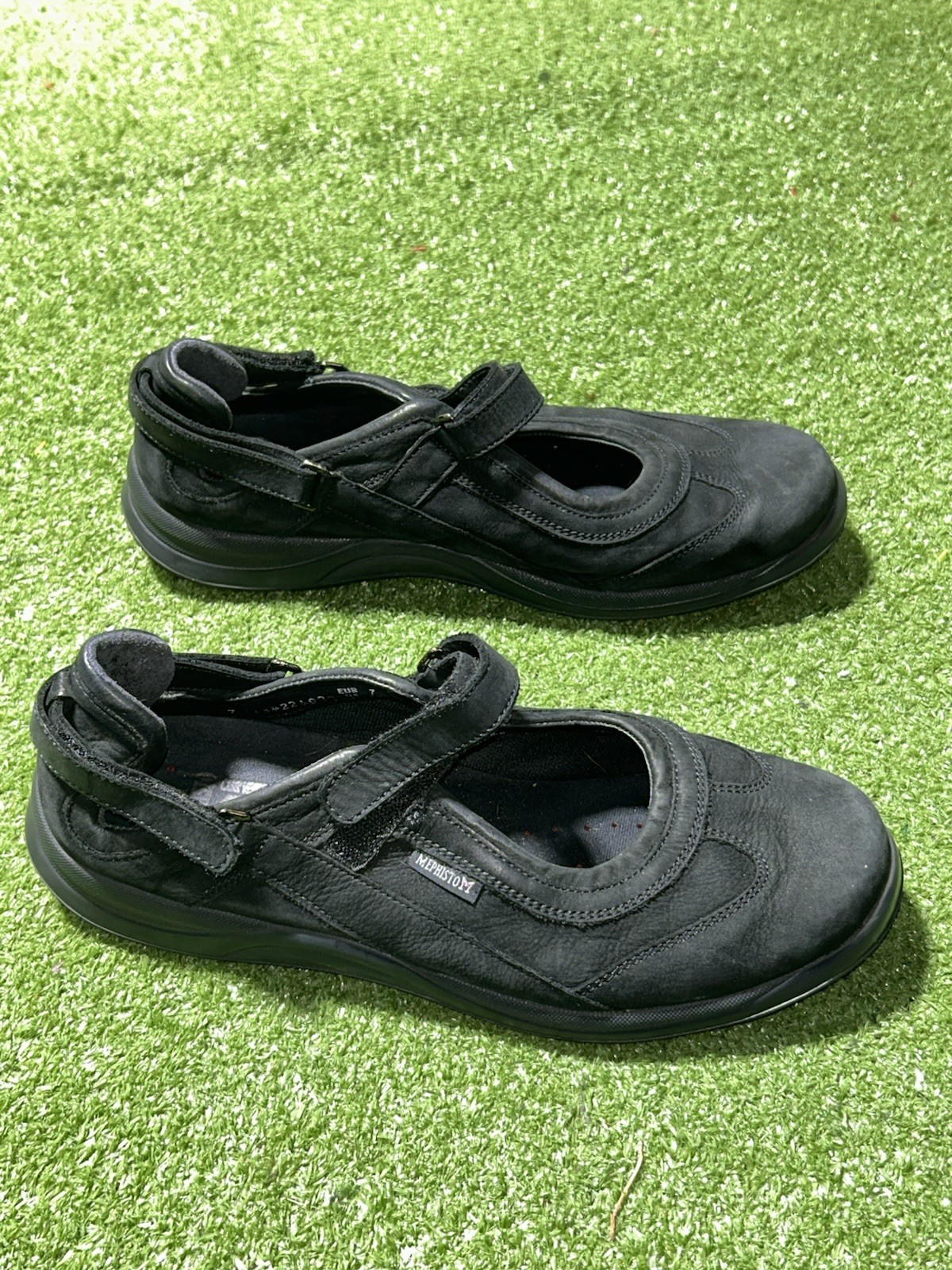 MEPHISTO Rejine Mary Jane Comfort Shoe Size 9.5 Black Bucksoft Magic Leather MEPHISTO Rejine Mary Jane Comfort Shoe Size 9.5 Black Bucksoft Magic Leather