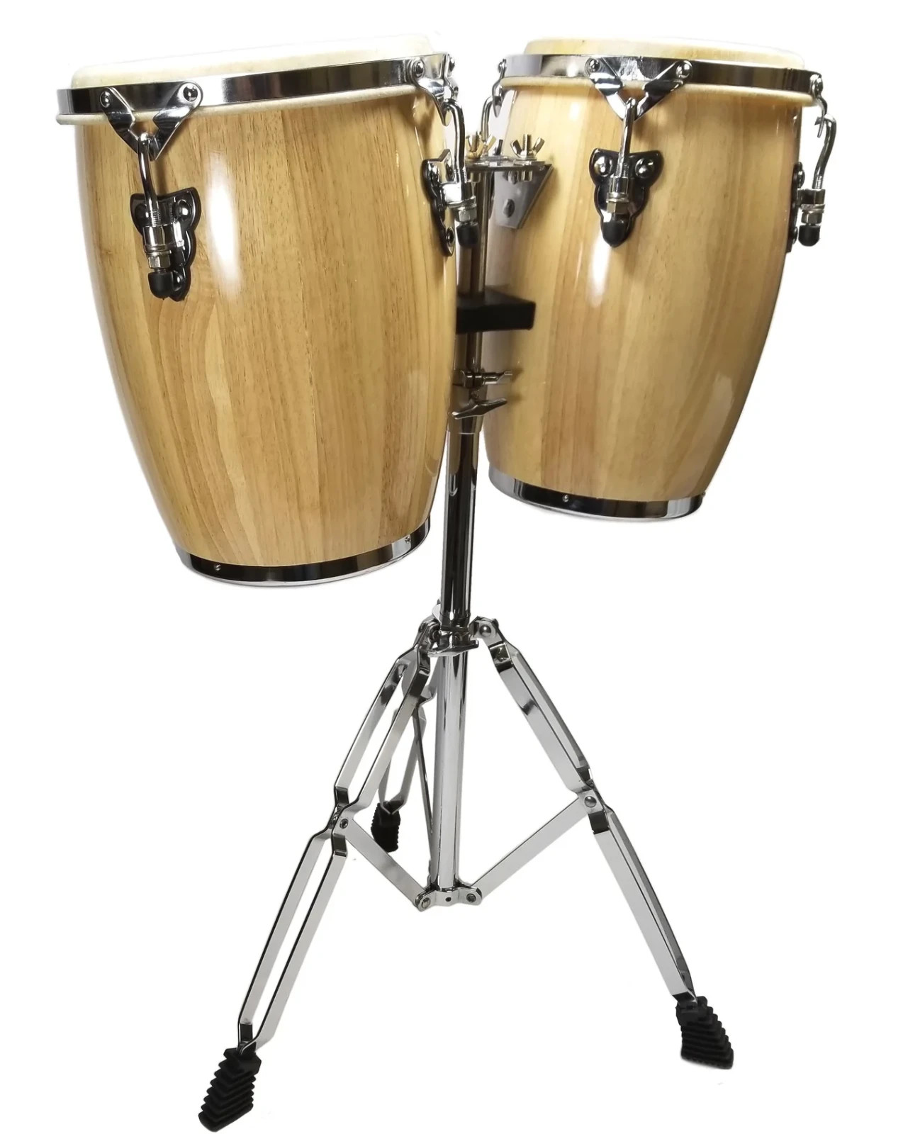 Zenison Latin Percussion Conga Drums and Stand 9\