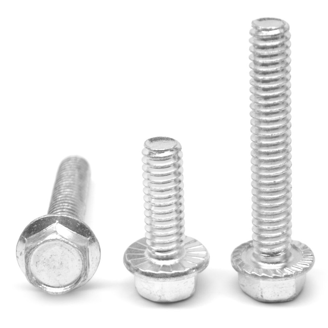 1/2-13 X 1 Grade 5 Hex Head Serrated Flange Bolt Zinc Plated Coarse Thread