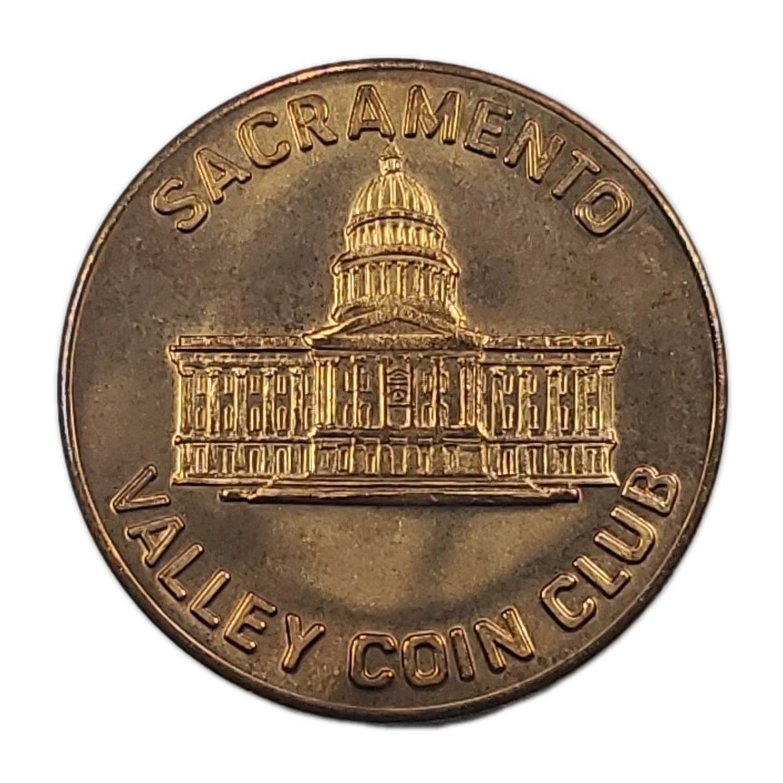 Coin Club Medal/Token: Sacramento, CA Sacramento Valley Coin Club 1957 1982 Ann