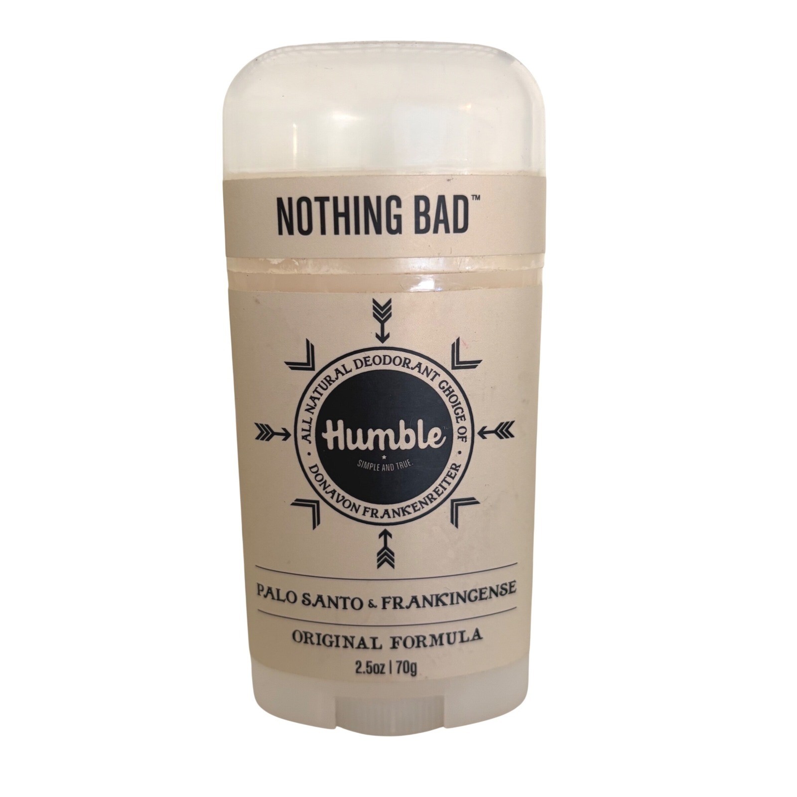 Humble Brands Palo Santo & Frankincense Natural Deodorant 2.5 oz New