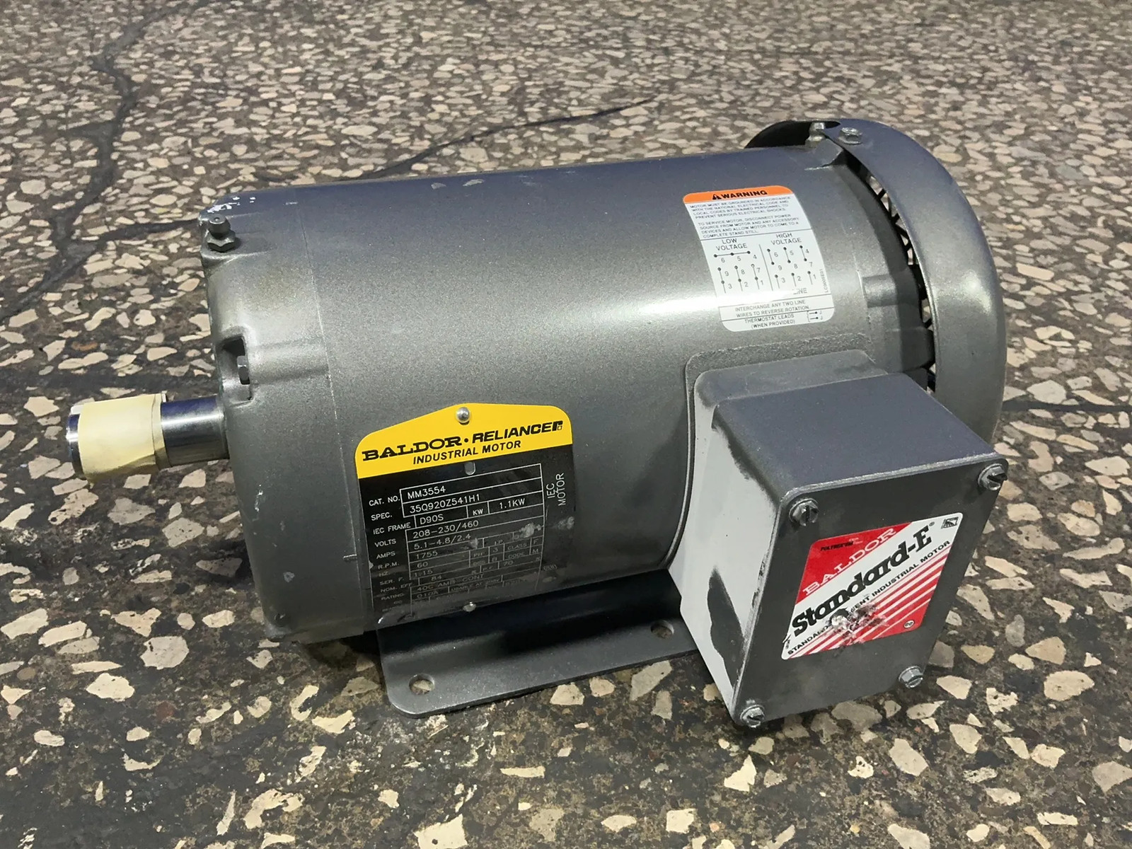 BALDOR RELIANCE MOTOR MM3554