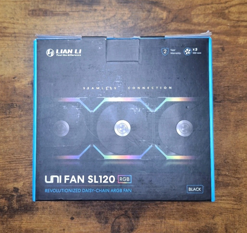 3 Pack Lian Li UNI Fan 120mm SL120 RGB - Black -