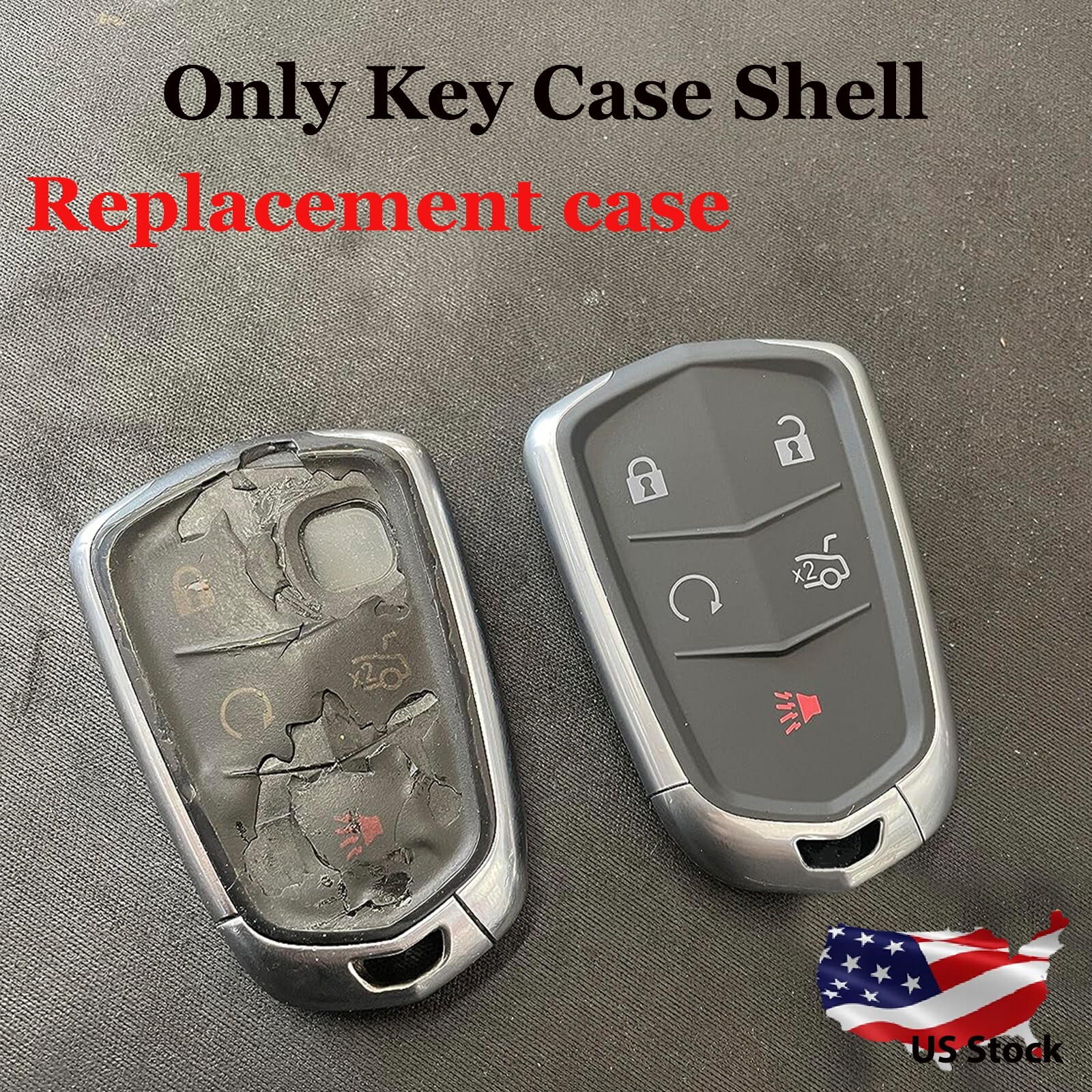 For 2015 2016 2017 2018 2019 Cadillac ATS CTS XTS XT4 XT5 Key Fob Shell Cover